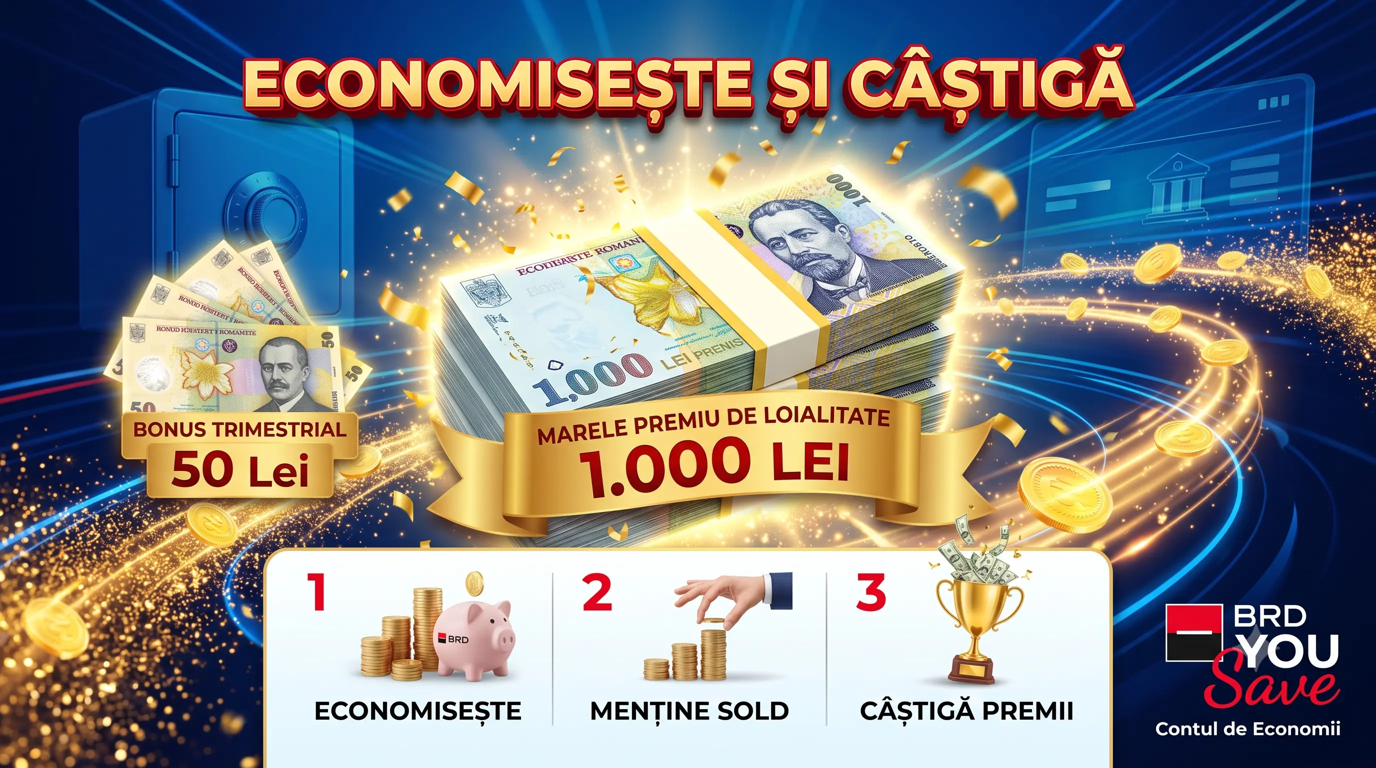 Concurs BRD - Câștigă 1.000 lei și bonusuri de loialitate (până pe 31 decembrie) - Concursier
