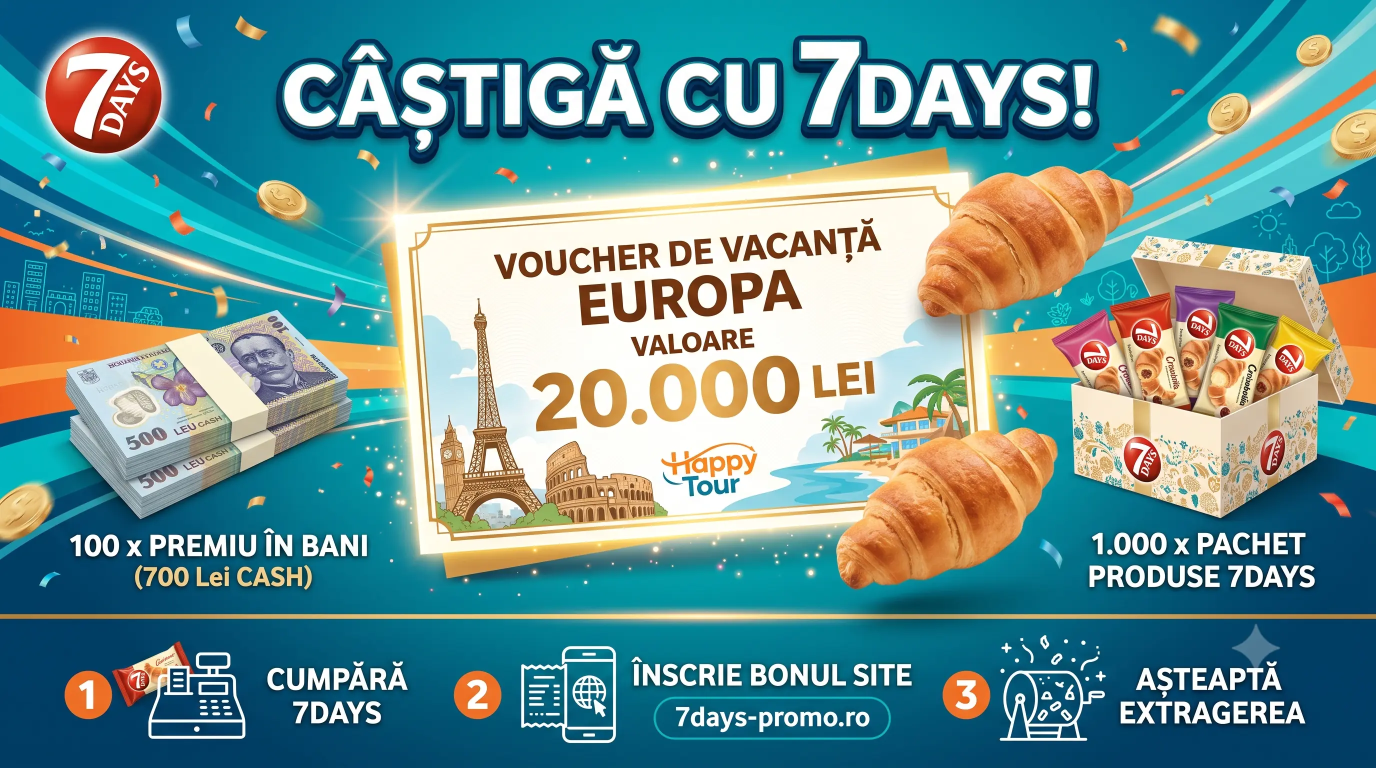 Concurs 7DAYS: Cumpără și câștigă o vacanță de 20.000 lei (până pe 28 august) - Concursier