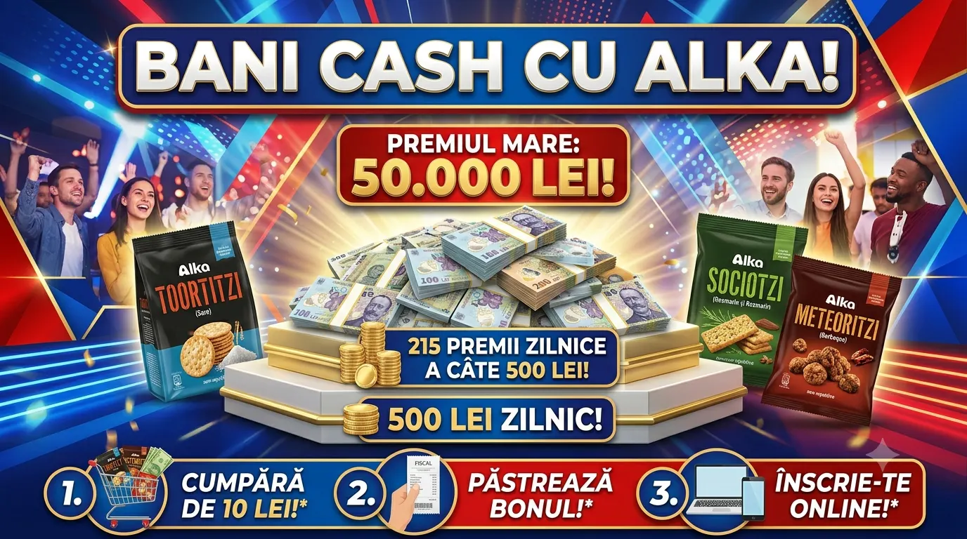Concurs ALKA: Cumpără și câștigă 50.000 lei (până pe 26 August) - Concursier