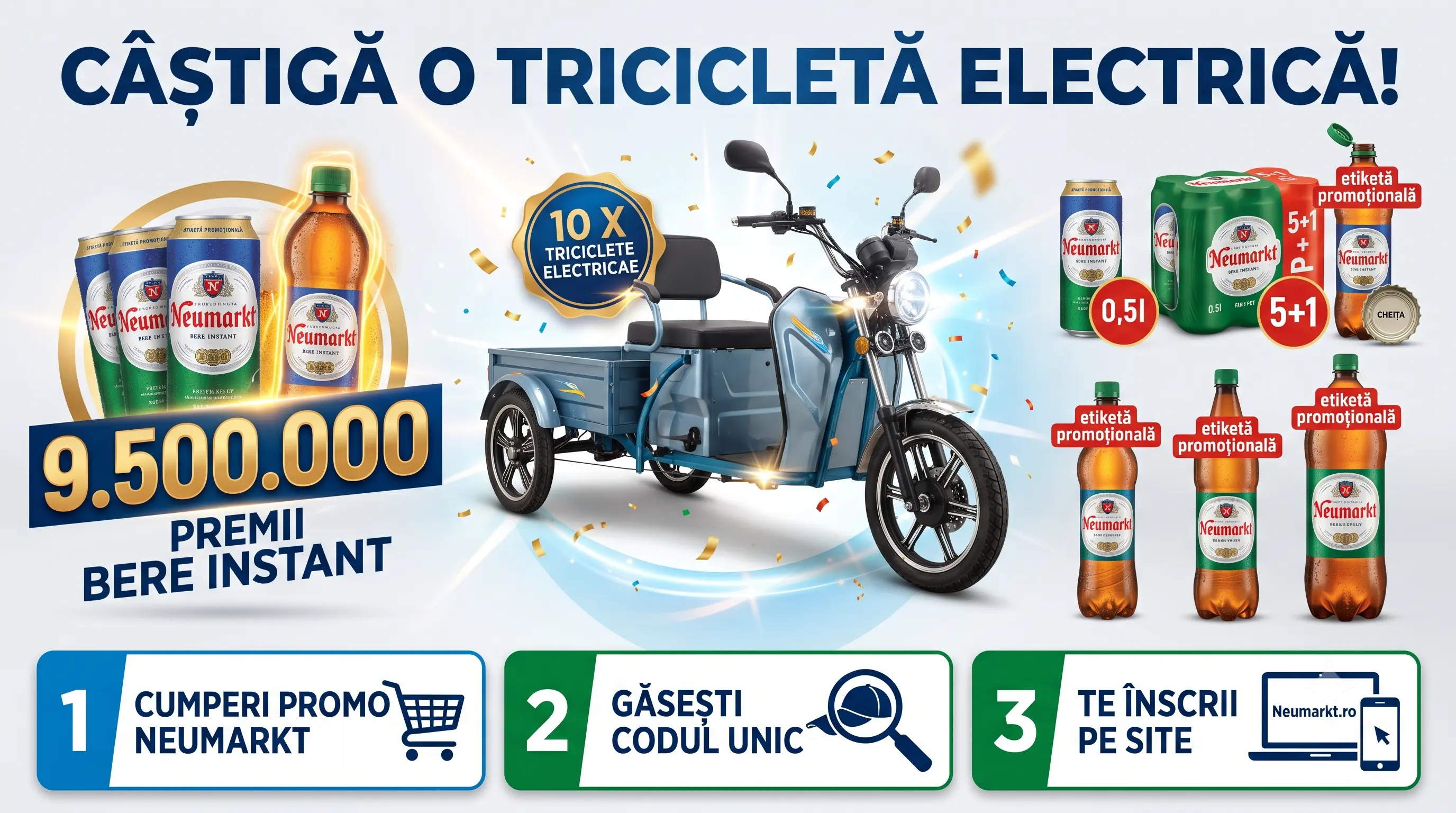 Concurs Concurs Neumarkt - Cumpără și câștigă o tricicletă electrică (până pe 15...
