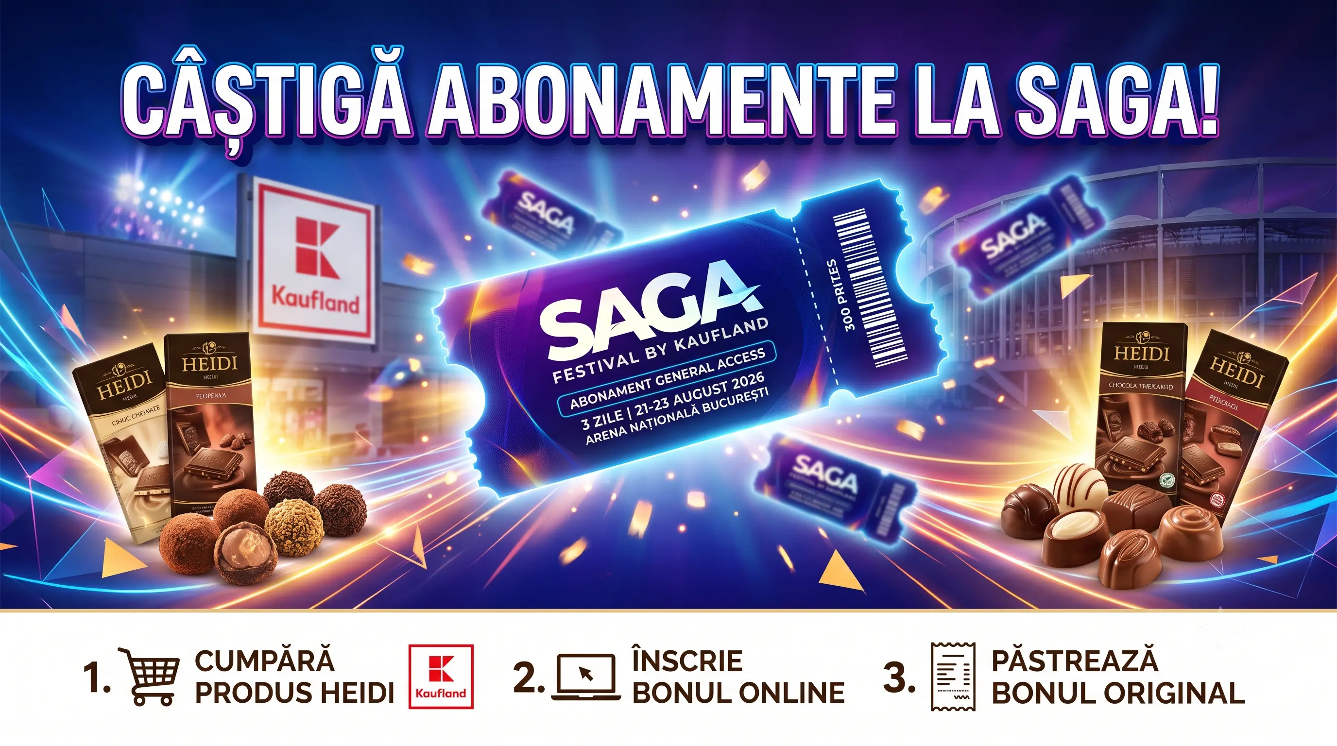 Concurs Concurs Kaufland: Cumpără Heidi și câștigă abonament la Saga Festival (până pe 9...