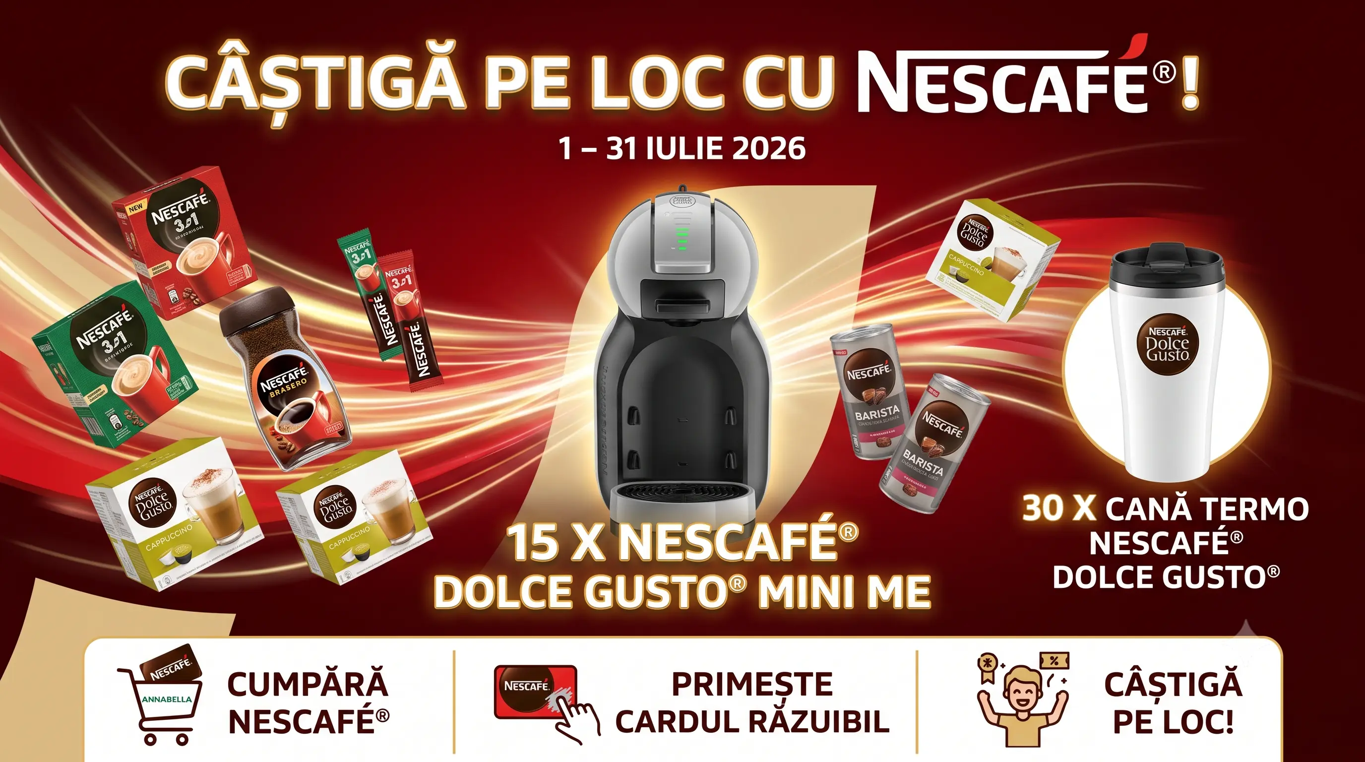 Concurs Concurs Annabella: Răzuiește și câștigă un Aparat NESCAFÉ Dolce Gusto (până pe 31...