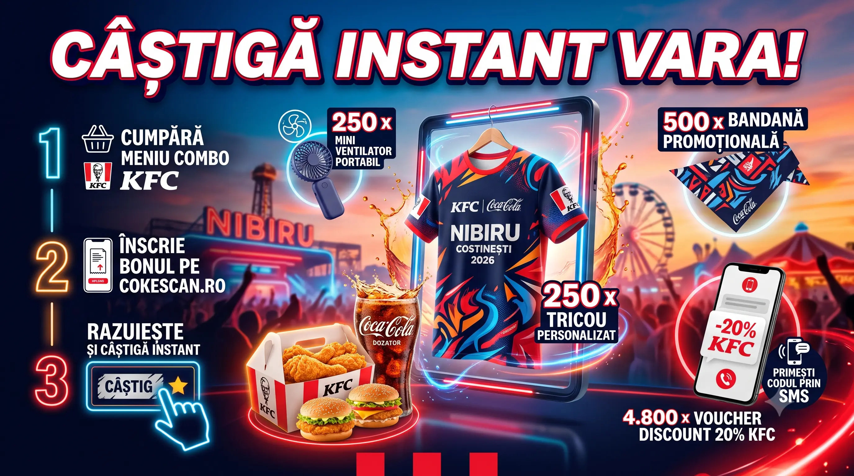 Concurs Concurs KFC NIBIRU: Răzuiește și câștigă premii exclusive (până pe 30 August) -...