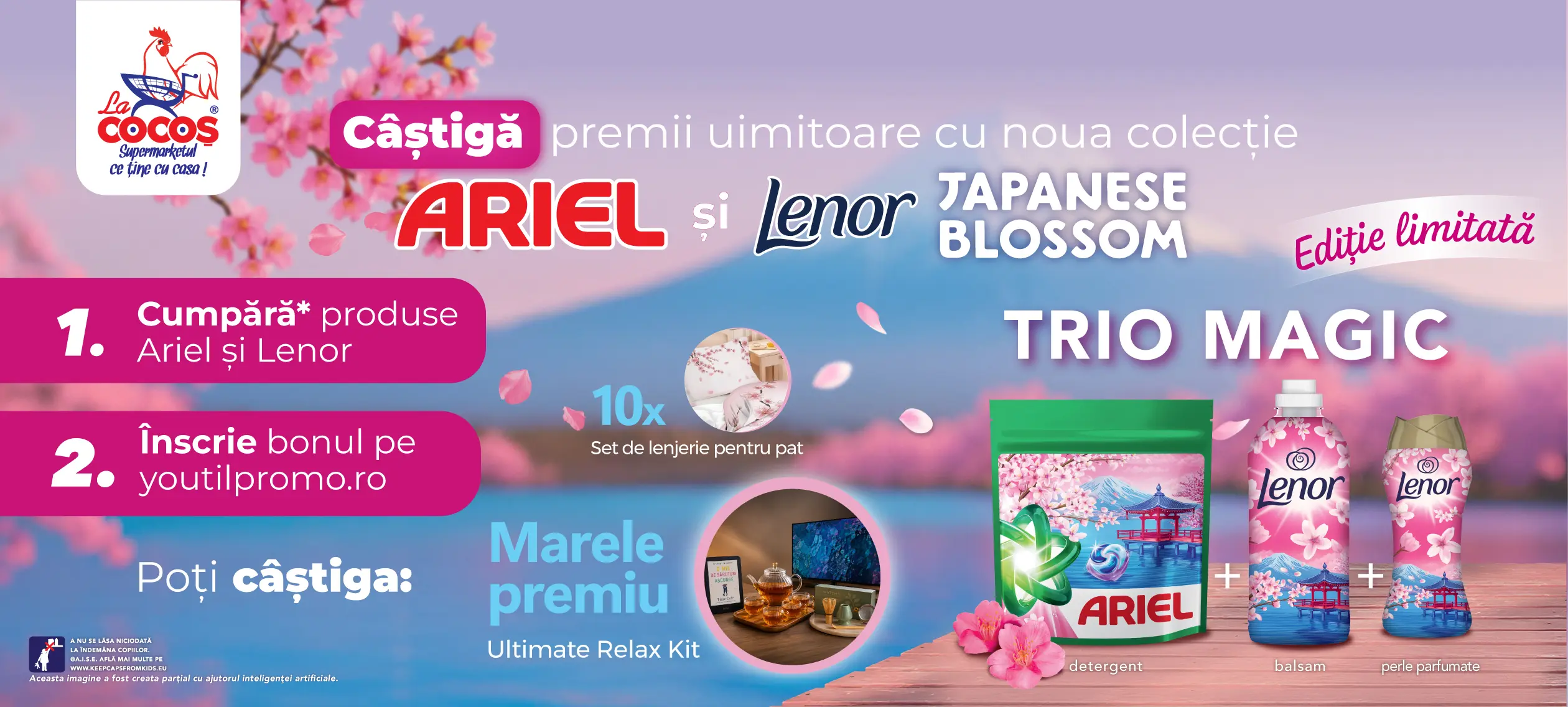 Concurs La Cocos: Cumpără Ariel și Lenor și câștigă Ultimate Relax Kit (până pe 1...