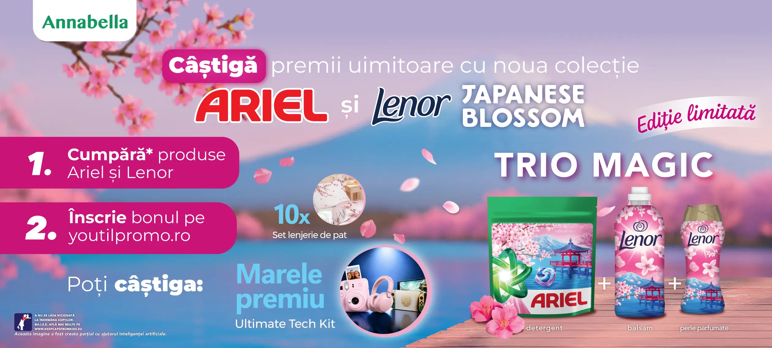 Concurs Concurs Annabella: Cumpără Ariel și Lenor și câștigă Ultimate Tech Kit (până pe 1...