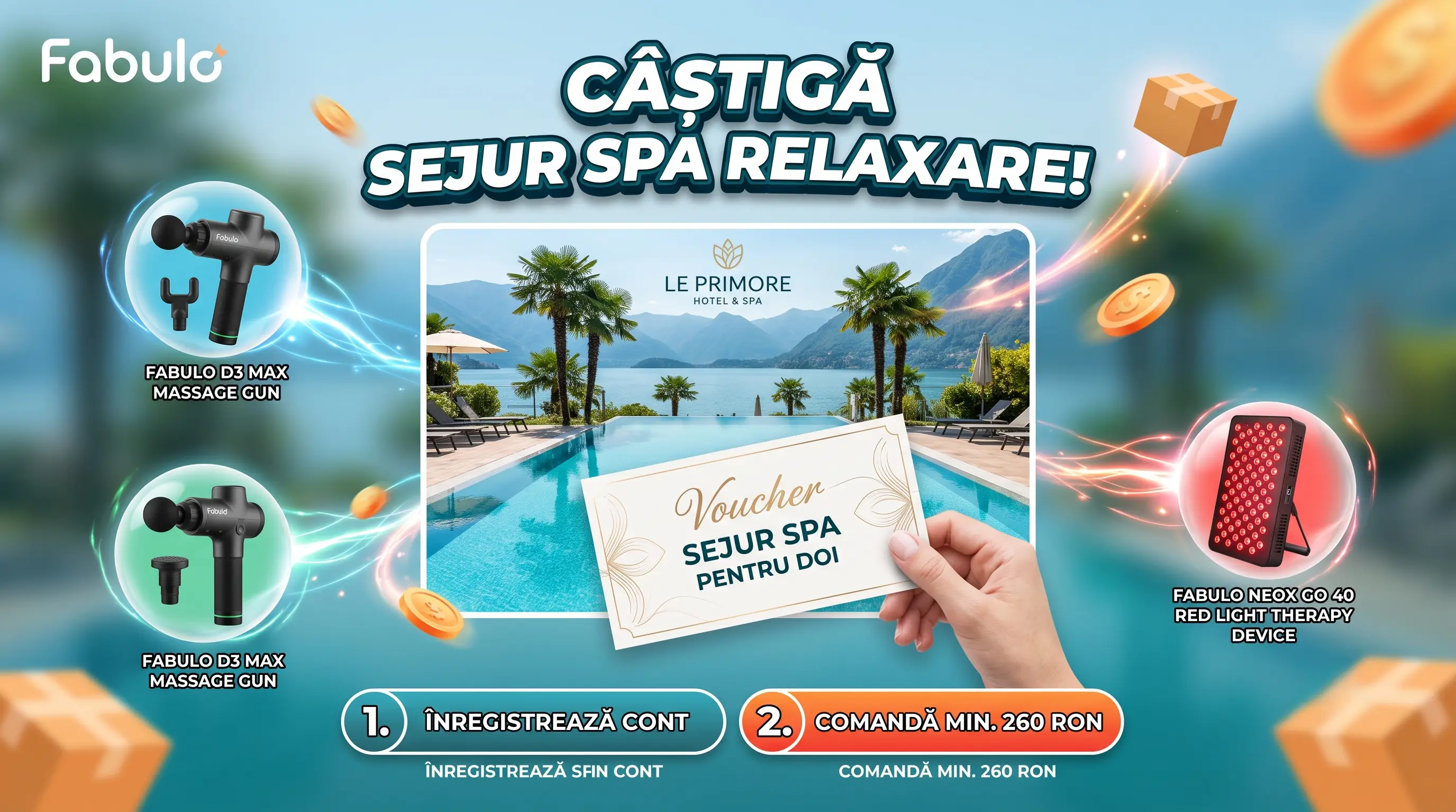 Concurs Concurs Fabulo: Cumpără de peste 260 RON și câștigă un sejur wellness (până pe 31...