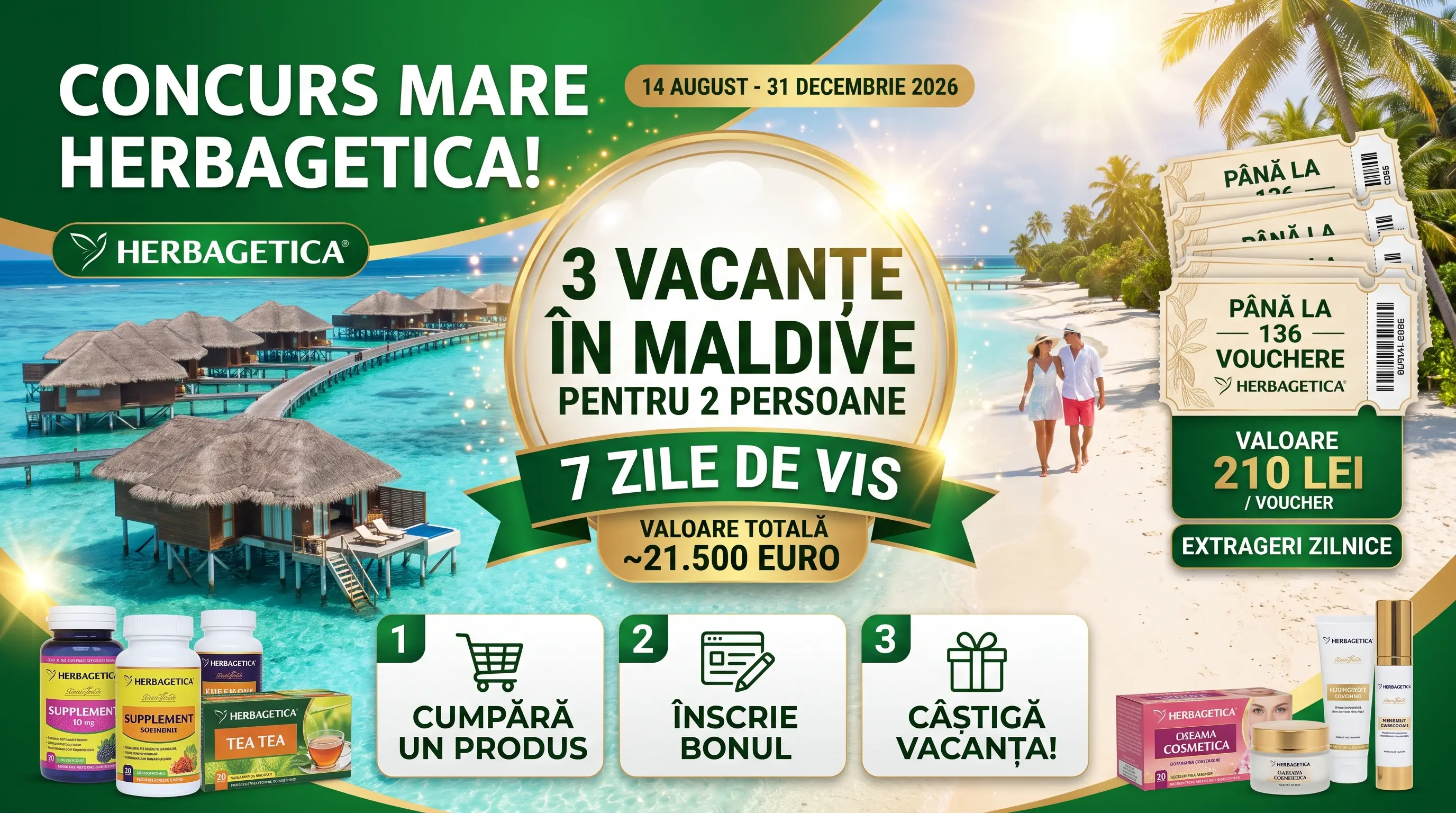 Concurs Herbagetica Câștigă vacanță în Maldive - Concursier