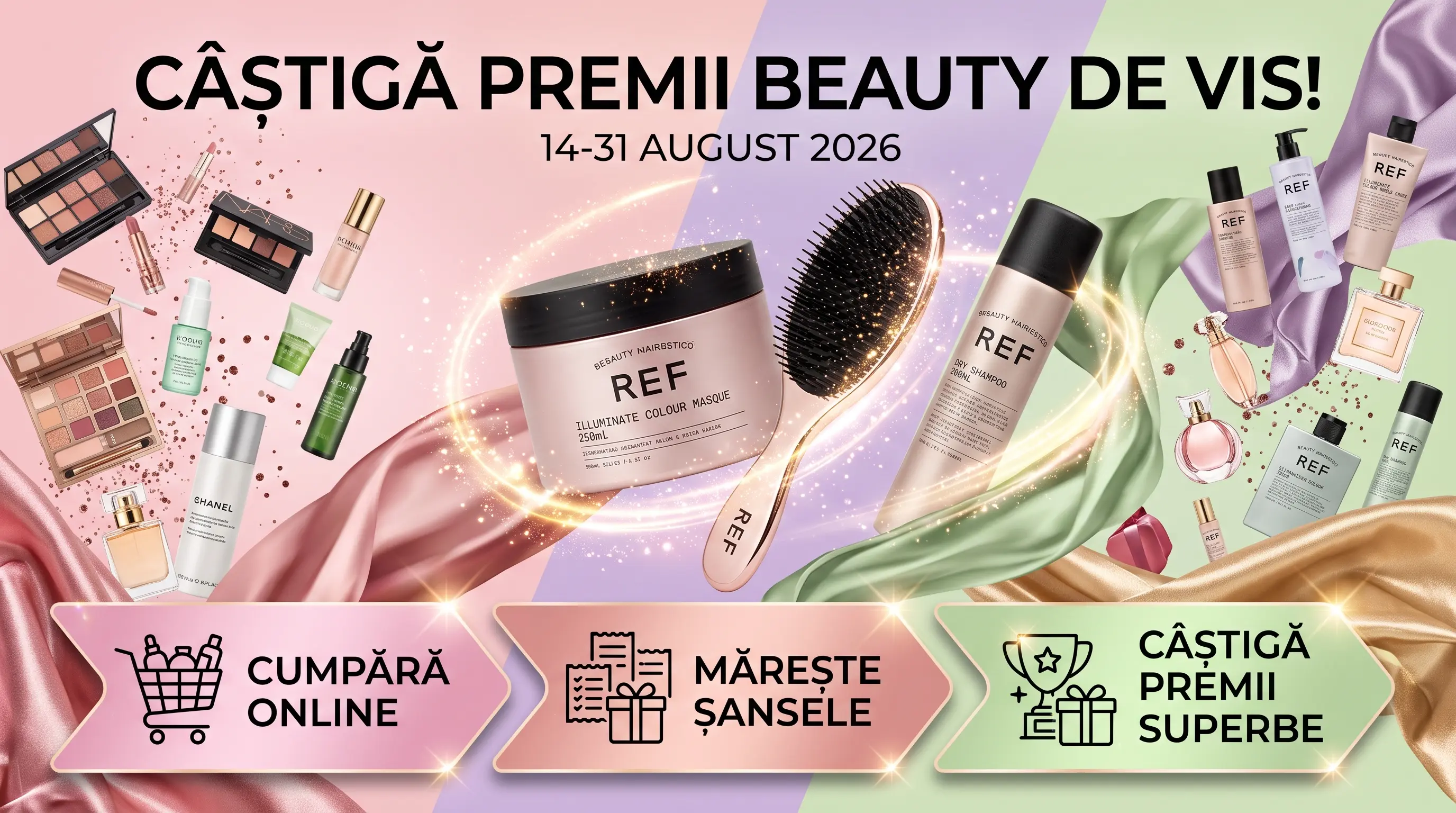 Concurs Alpha Beauty: Cumpără și câștigă set REF Illuminate Colour Masque (până pe 31...