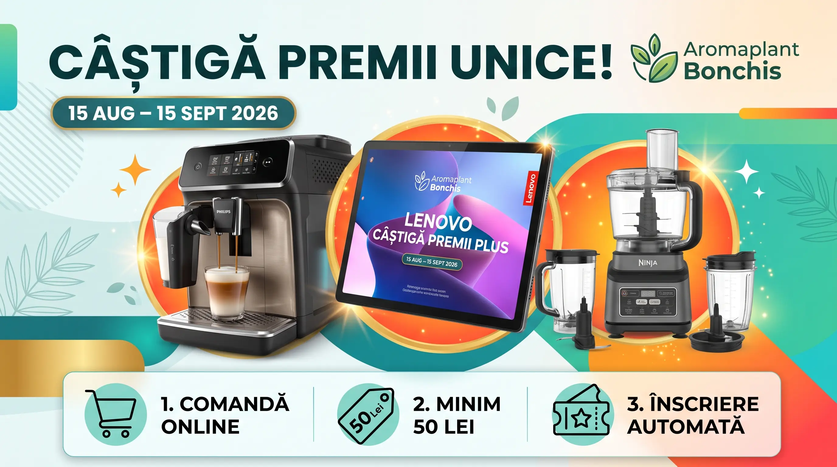 Concurs Aroma Plant Bonchis: Cumpără și câștigă un Espressor Philips (până pe 15...