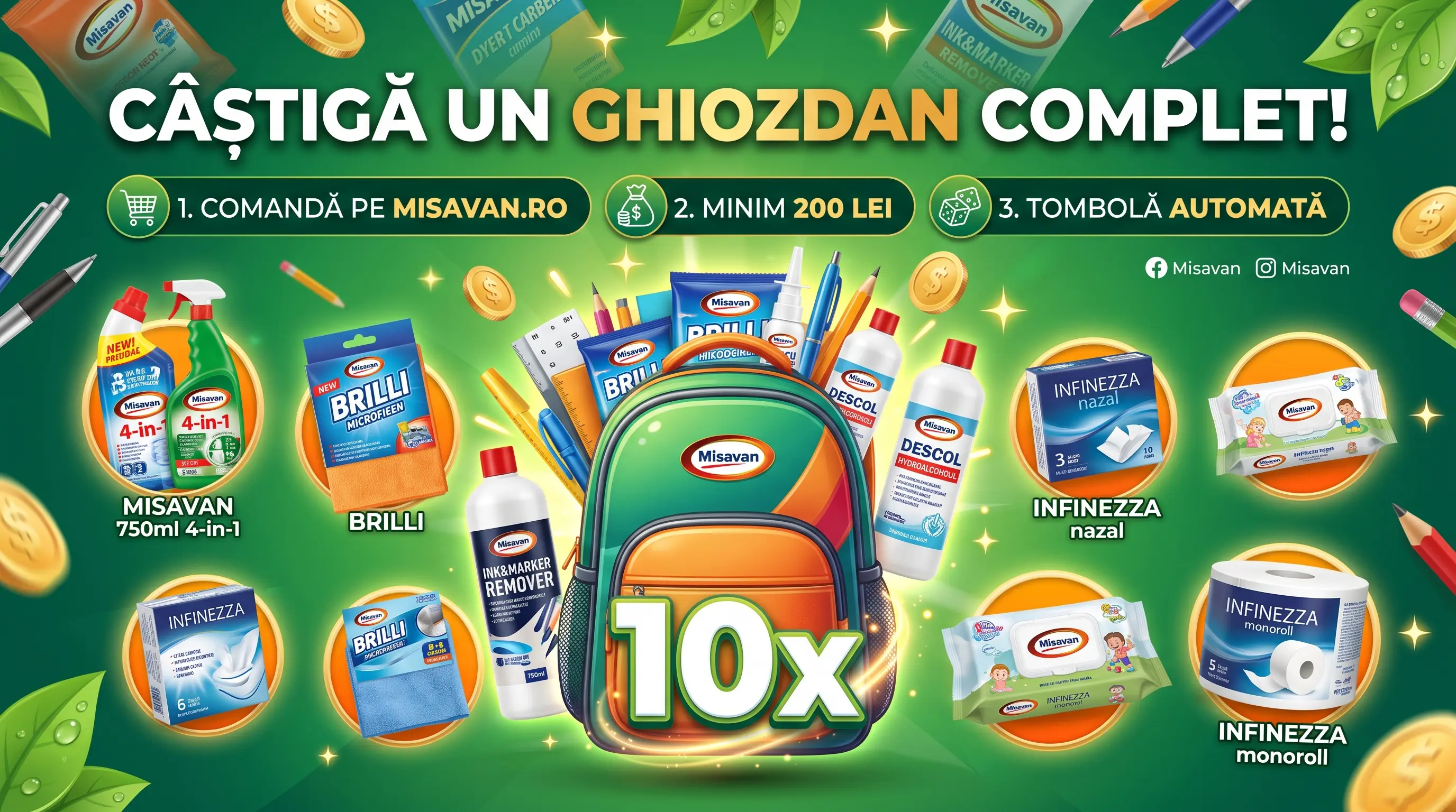 Concurs Concurs Misavan: Cumpără peste 200 lei și câștigă un ghiozdan cu produse (până pe 6...