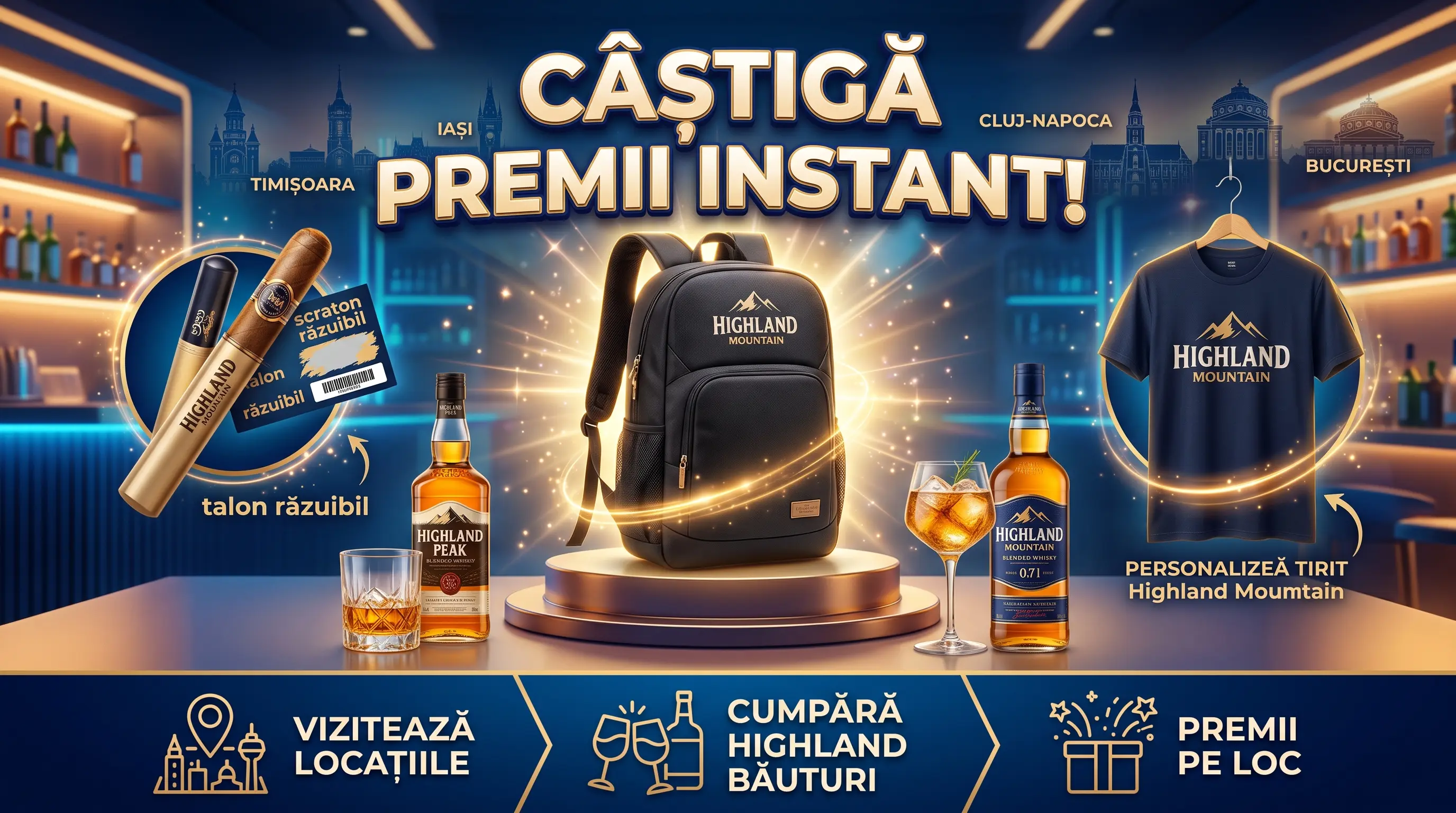 Concurs Highland Mountain: Cumpără și primește tricou sau backpack (până pe 22 Septembrie)...