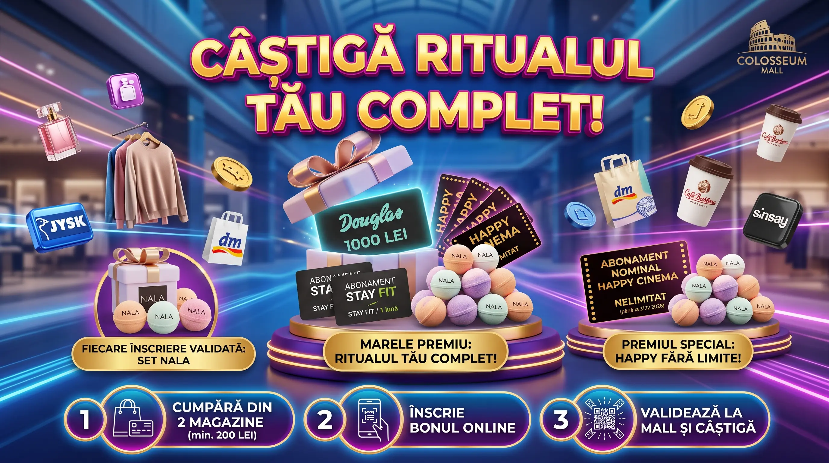Concurs Colosseum Mall - Cumpără și câștigă Ritualul tău complet (până pe 6 septembrie) -...