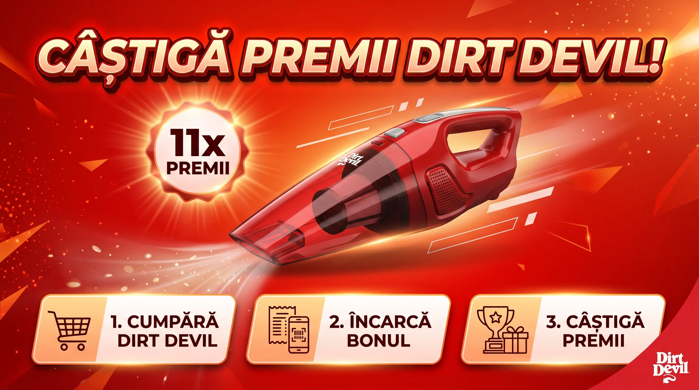 Concurs Hornbach: Cumpără un Dirt Devil și câștigă aspirator (până pe 30 Septembrie) -...