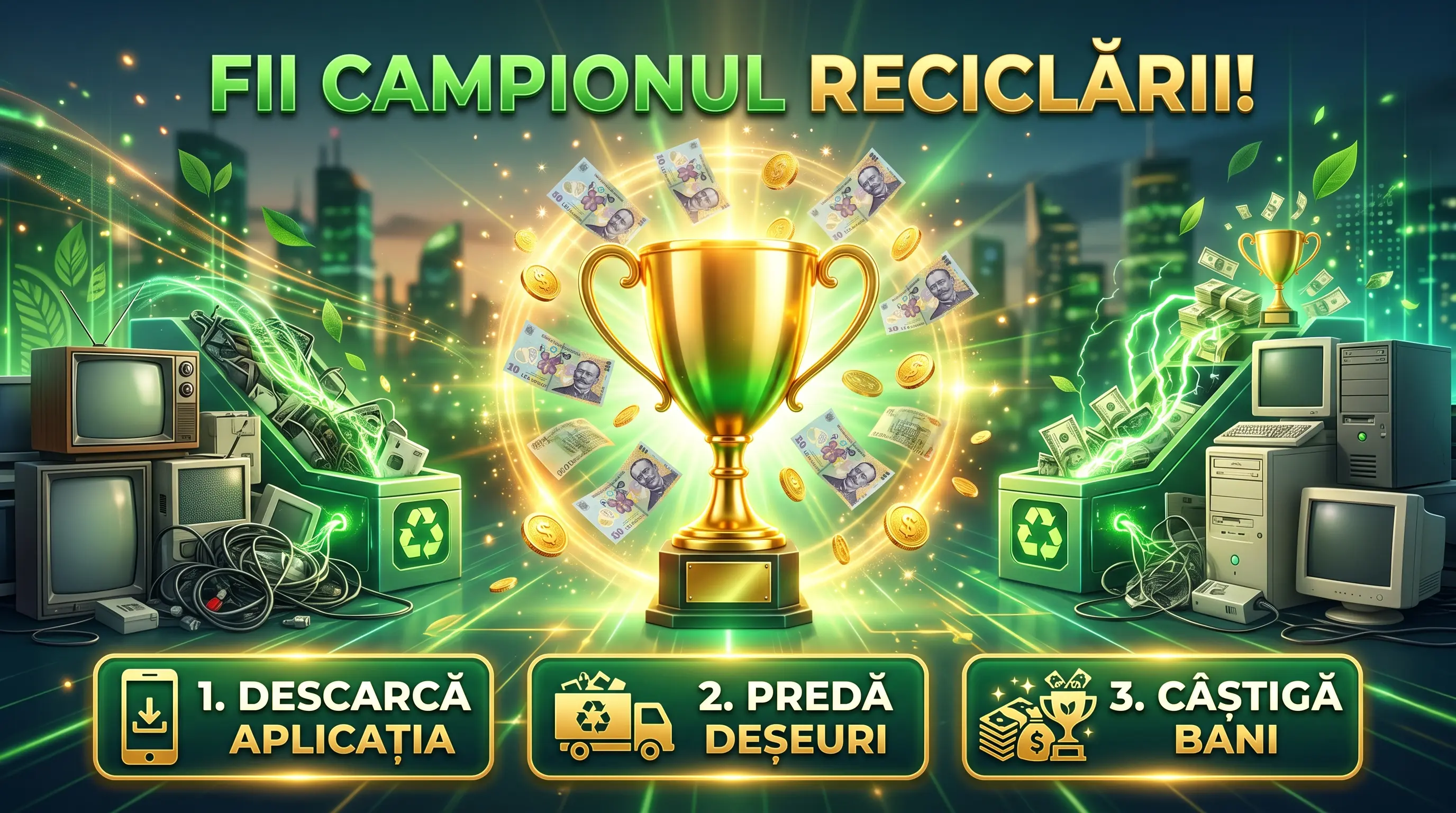 Concurs Concurs Șurubel: Câștigă premii în bani și Cupa Campionul Reciclării (până pe 15...