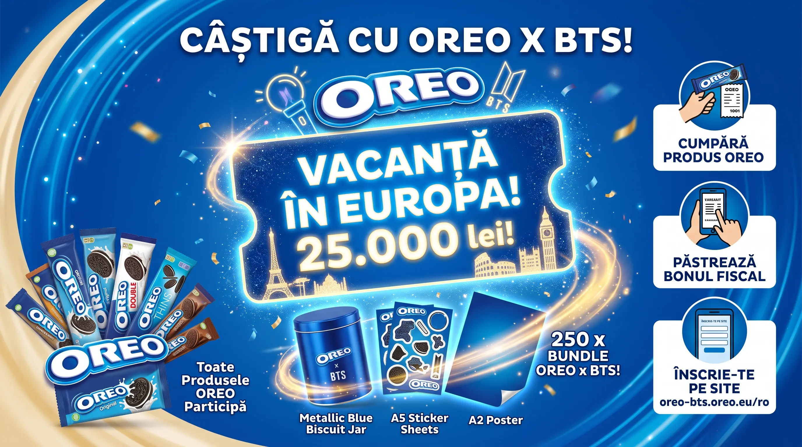 Concurs OREO - Cumpără și câștigă vacanță în Europa (până pe 20 Octombrie) - Concursier