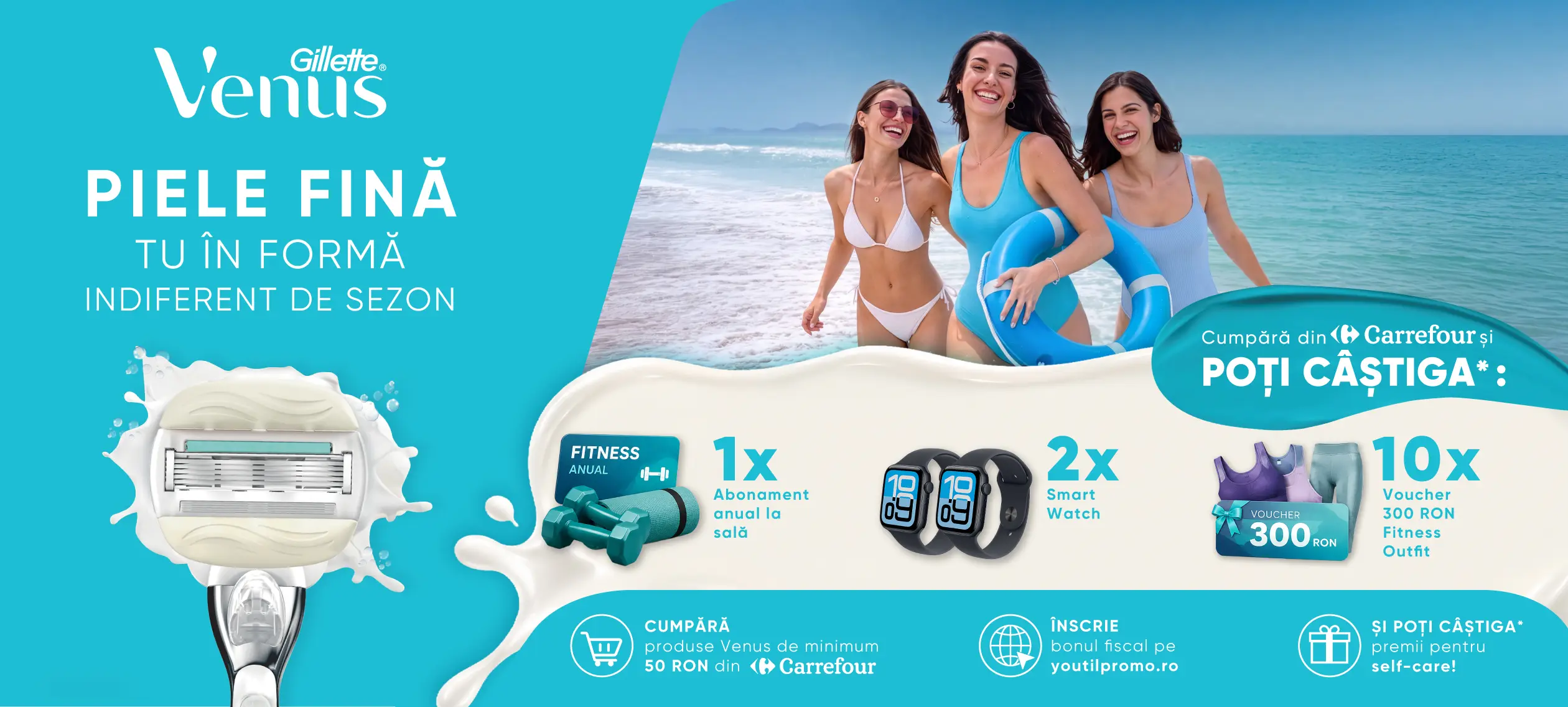 Concurs Carrefour Cumpără Gillette Venus și câștigă premii (până pe 30 Septembrie) - Concursier