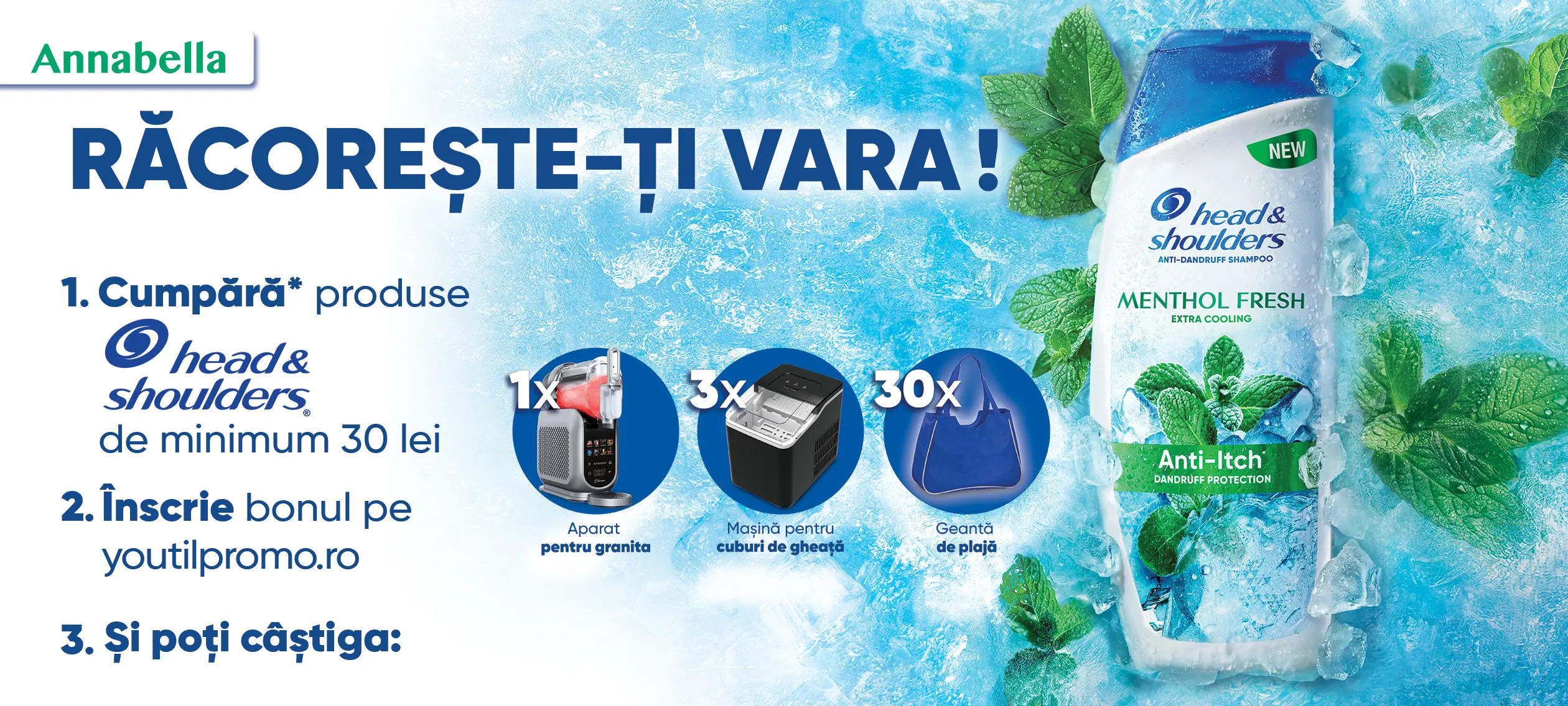 Concurs Annabella Cumpără Head&Shoulders și câștigă aparat Slushy (până pe 30 octombrie) -...