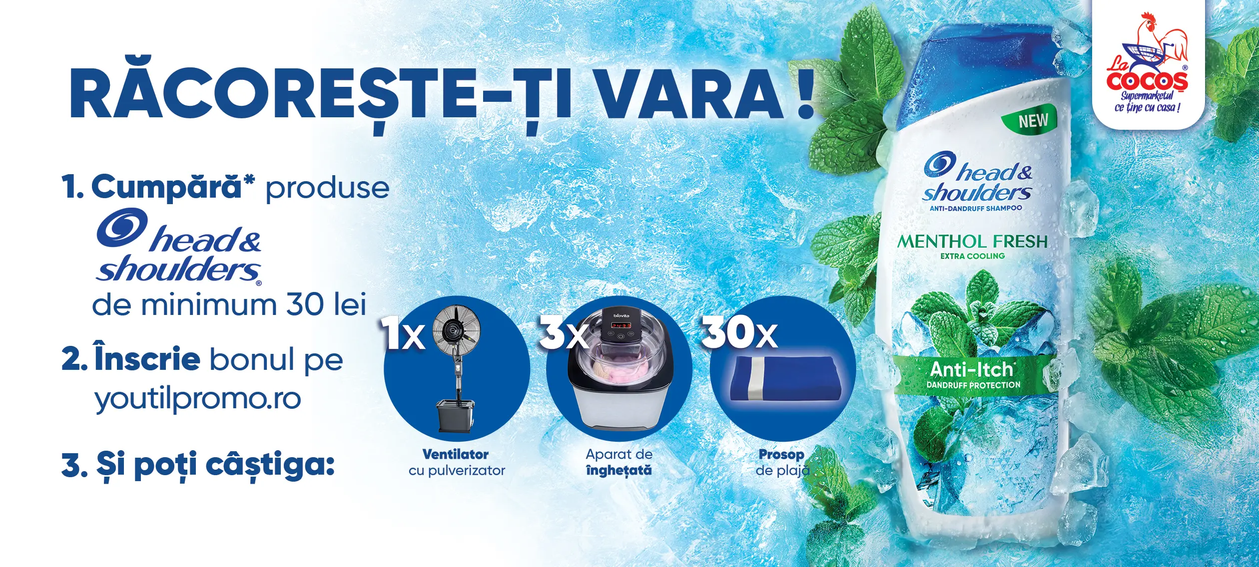 Concurs La Cocos: Cumpără Head&Shoulders și câștigă premii (până pe 30 octombrie) - Concursier