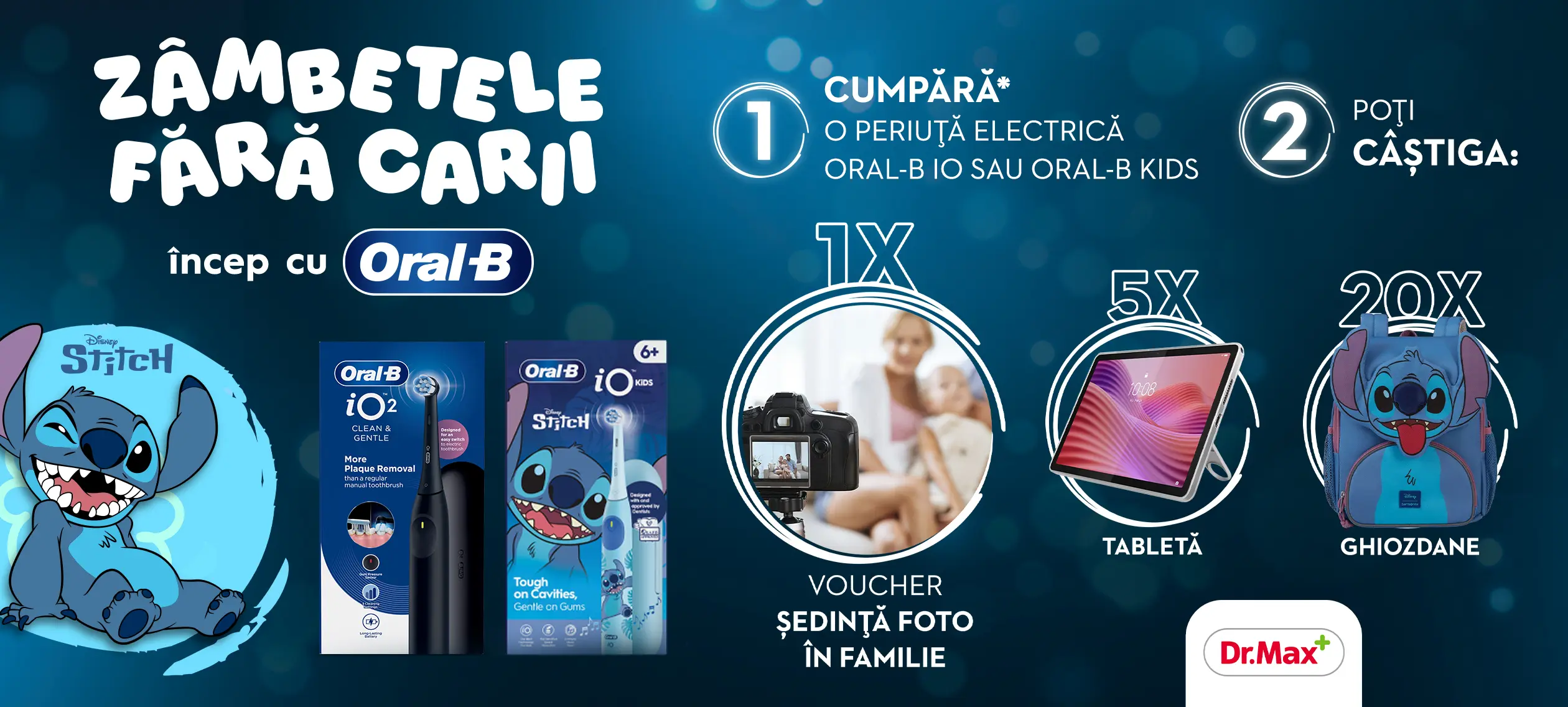 Concurs Dr. Max: Cumpără Oral B și câștigă ședință foto de familie (până pe 15 septembrie)...