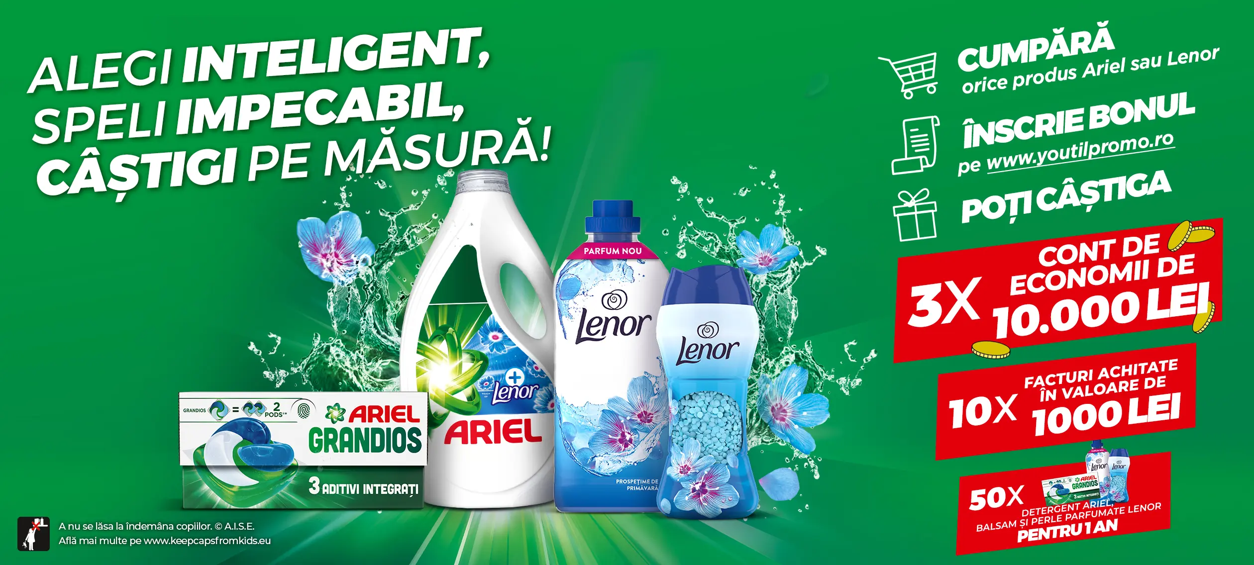 Concurs Ariel și Lenor - Cumpără și câștigă 10.000 lei (până pe 31 octombrie) - Concursier