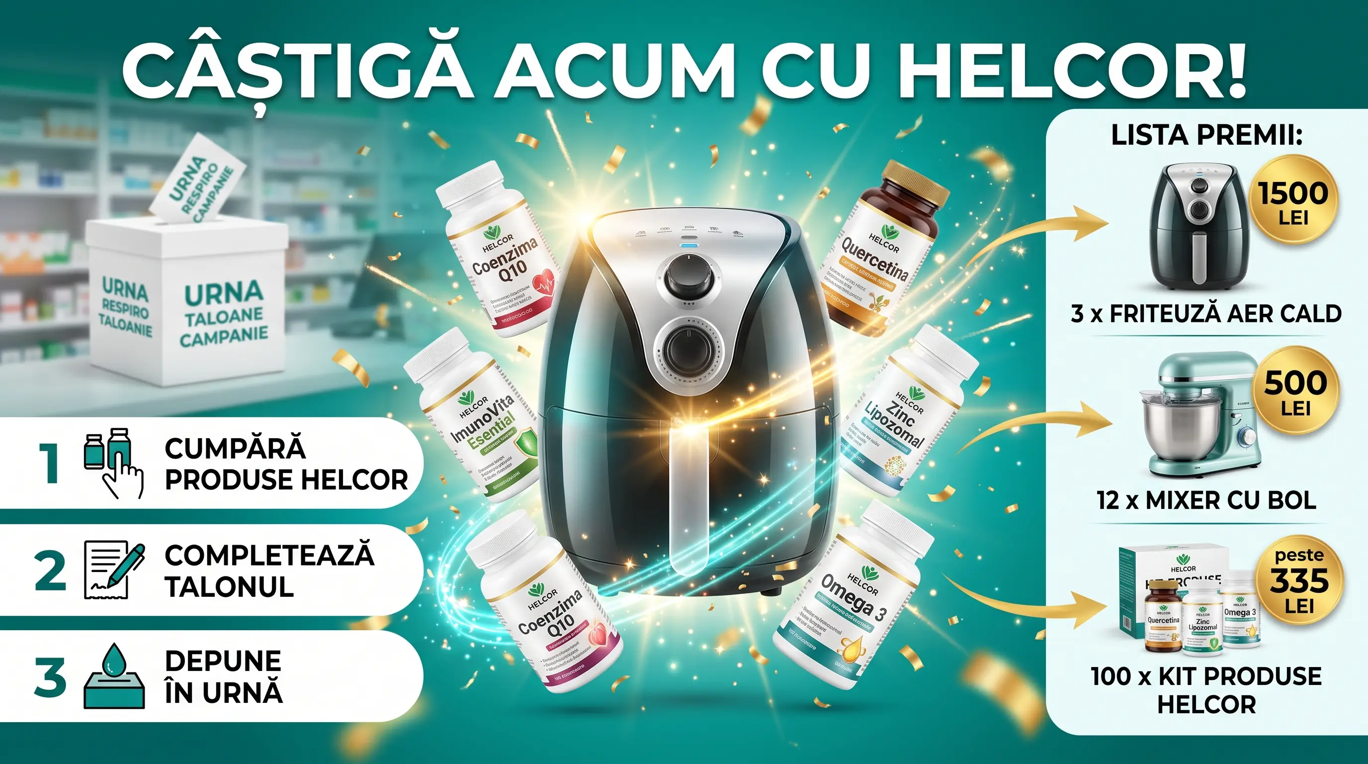 Concurs Respiro Cumpără și câștigă Friteuză aer cald (până pe 31 octombrie) - Concursier