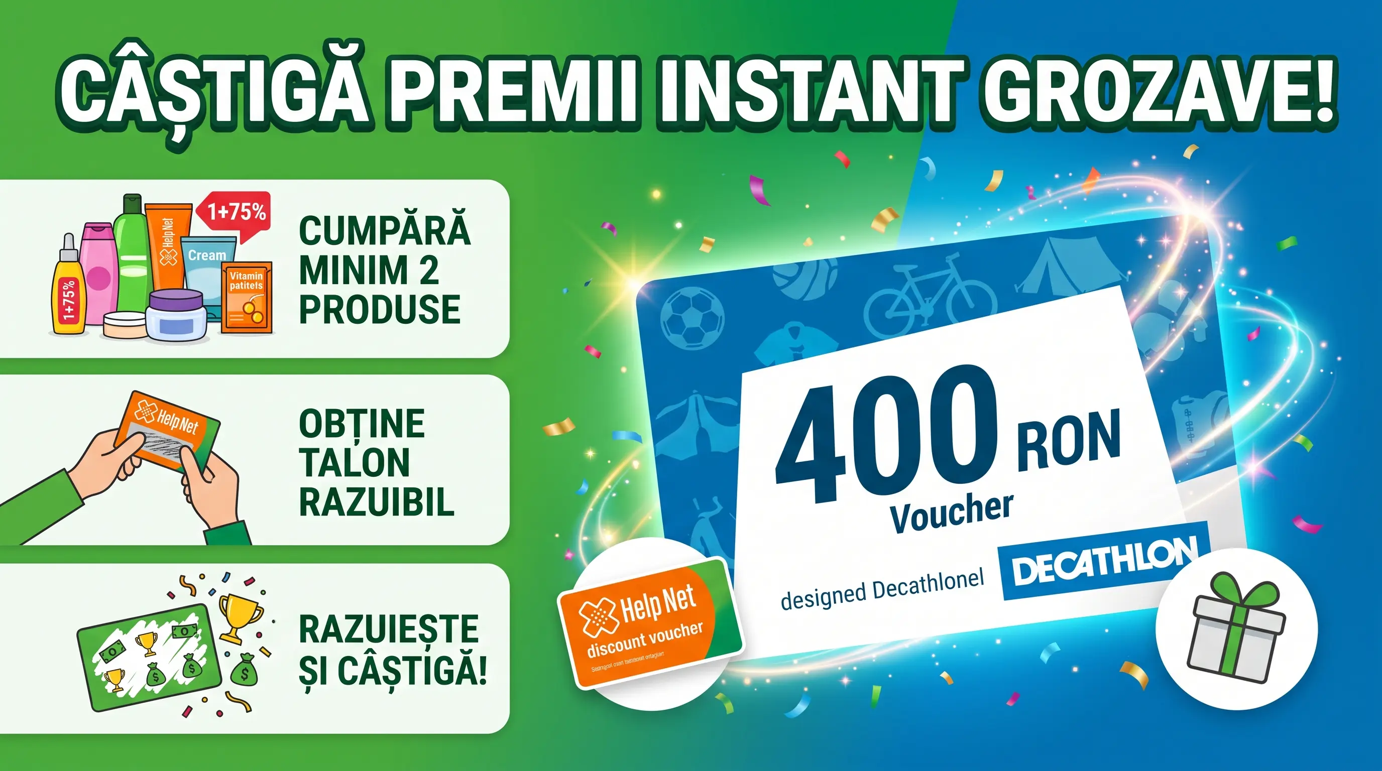 Concurs Help Net: Răzuiește și câștigă voucher Decathlon de 400 lei (până pe 31 octombrie)...