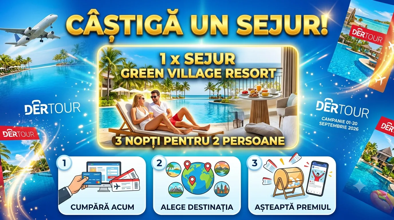 Concurs DERTOUR - Câștigă un sejur la Green Village Resort - Concursier