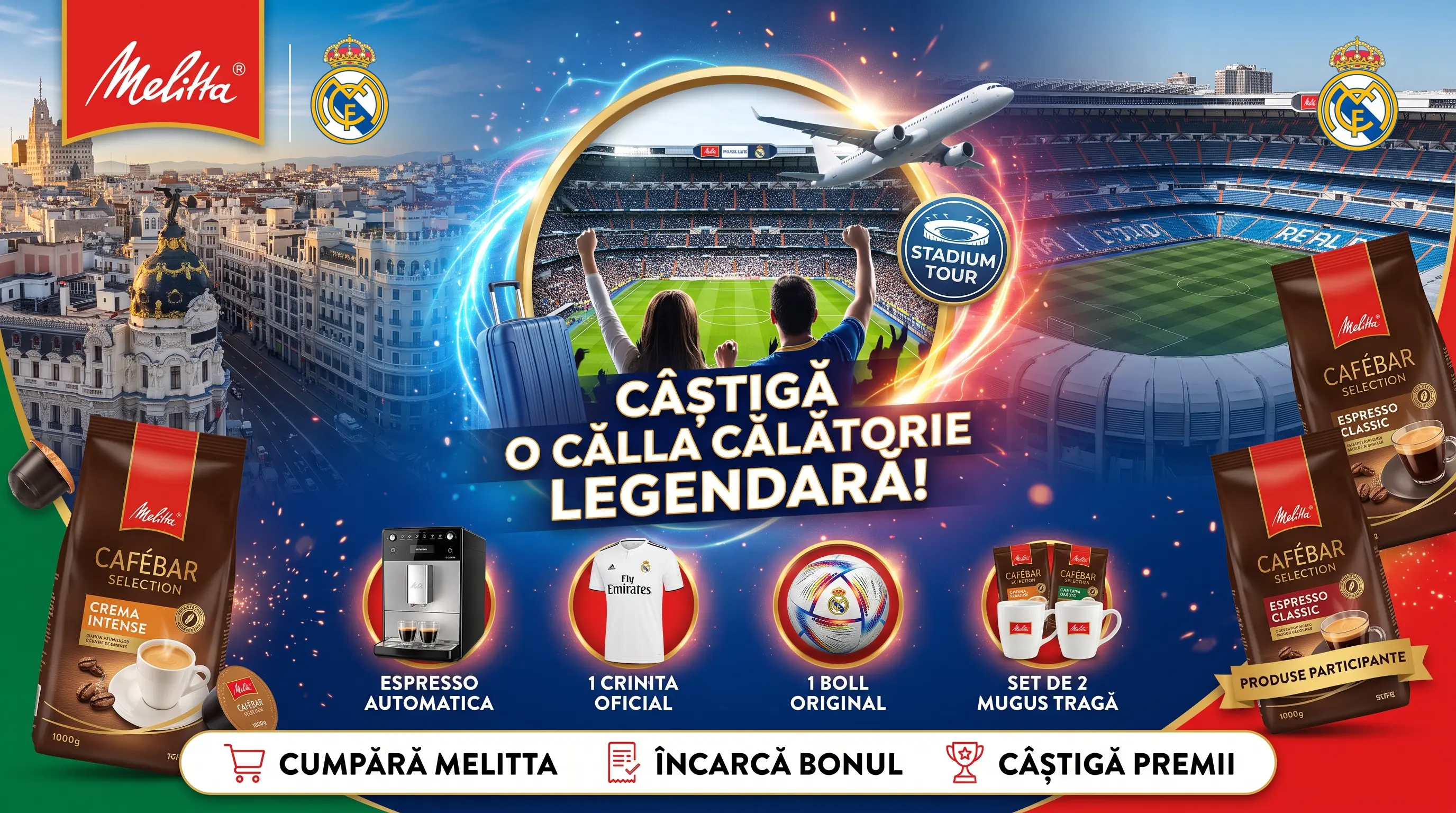 Concurs Melitta: Cumpără și câștigă bilete Real Madrid (până pe 18 octombrie) - Concursier
