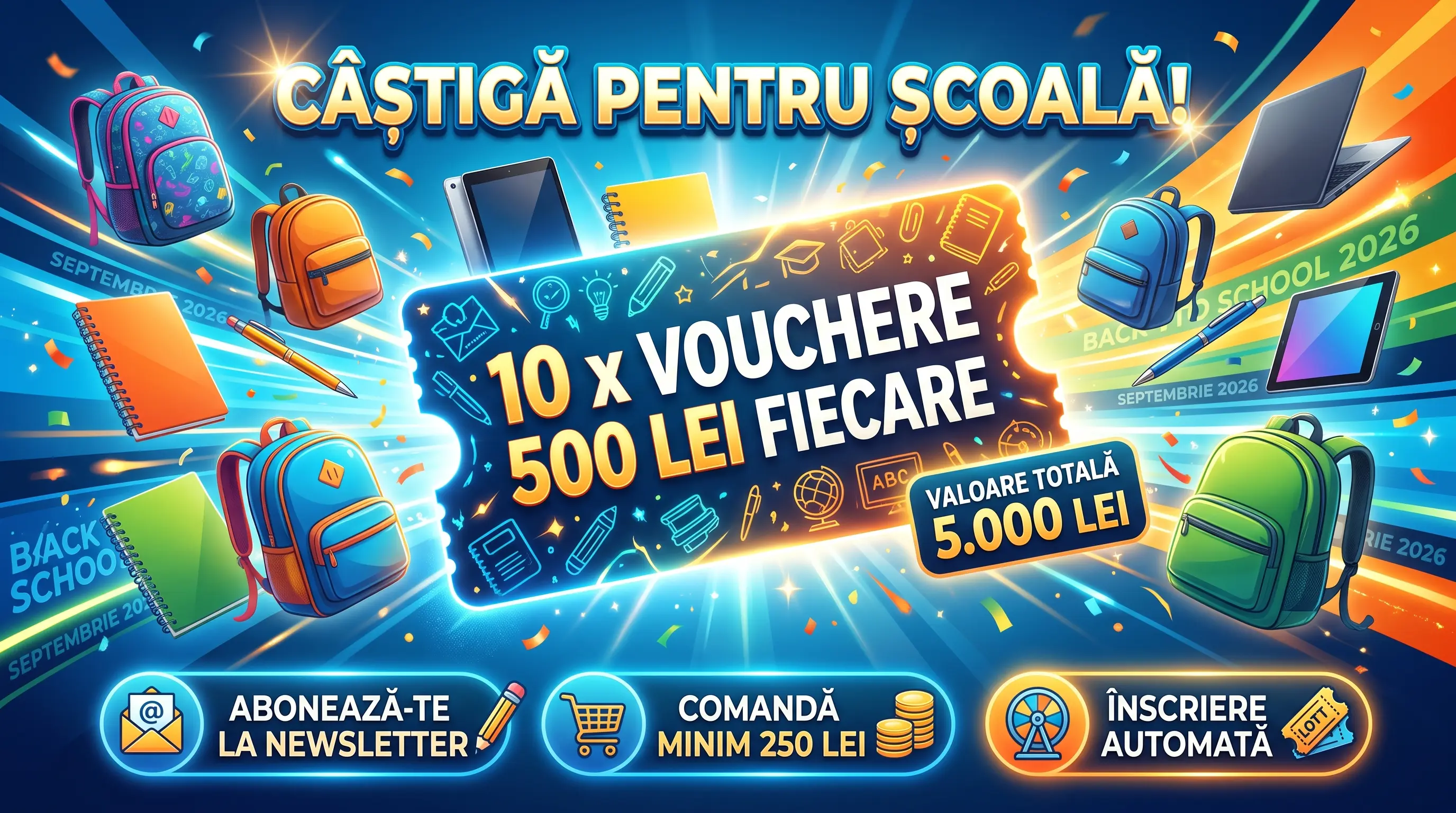 Concurs School Friendly: Cumpără și câștigă vouchere de 500 lei (până pe 13 septembrie) -...