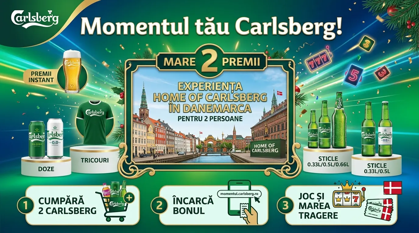 Concurs Concurs Carlsberg - Cumpără și câștigă o experiență în Danemarca (până pe 30...
