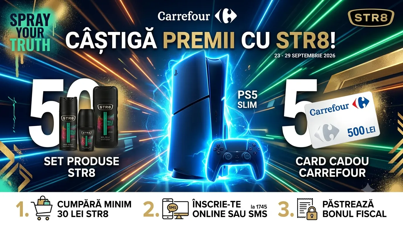 Câștigători concurs STR8 – Consola Gaming (Septembrie 2026)