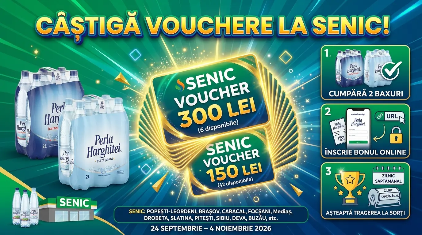Concurs SENIC: Cumpără Perla Harghitei și câștigă vouchere (până pe 4 Noiembrie) - Concursier