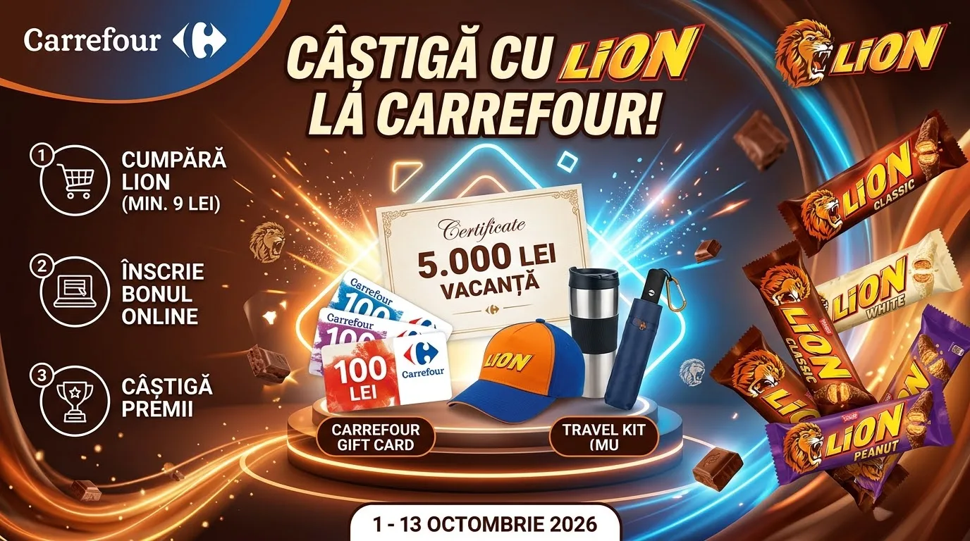 Câștigători concurs Lion & Nestle – Voucher (Octombrie 2026)