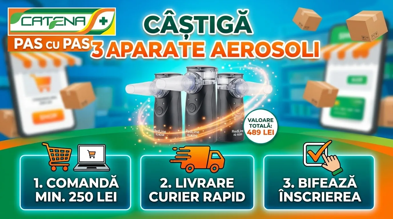 Concurs Catena Pas cu Pas - Cumpără peste 250 lei și câștigă aparate aerosoli (până pe 31...