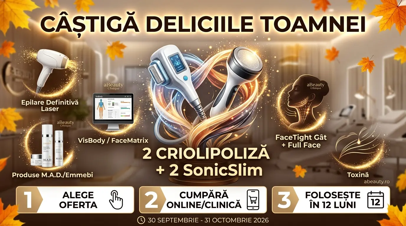 Concurs Ofertă aBeauty Clinique - Cumpără și beneficiază de tratamente exclusive (până pe...
