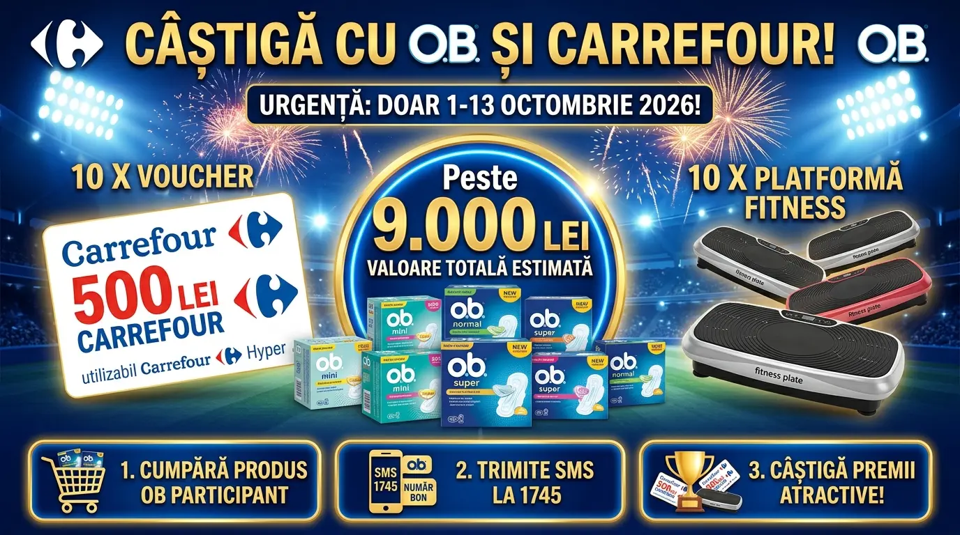 Câștigători concurs OB – Voucher Carrefour (Octombrie 2026)