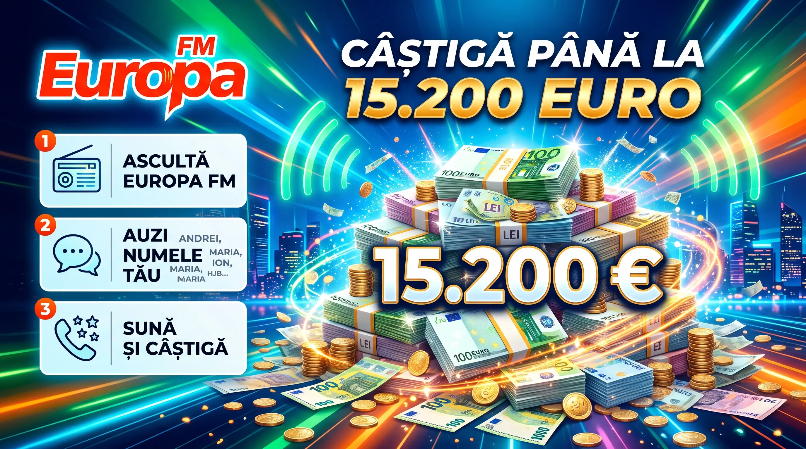 Concurs Europa FM Câștigă până la 15.200 euro (până pe 29 noiembrie) - Concurs Gratuit |...