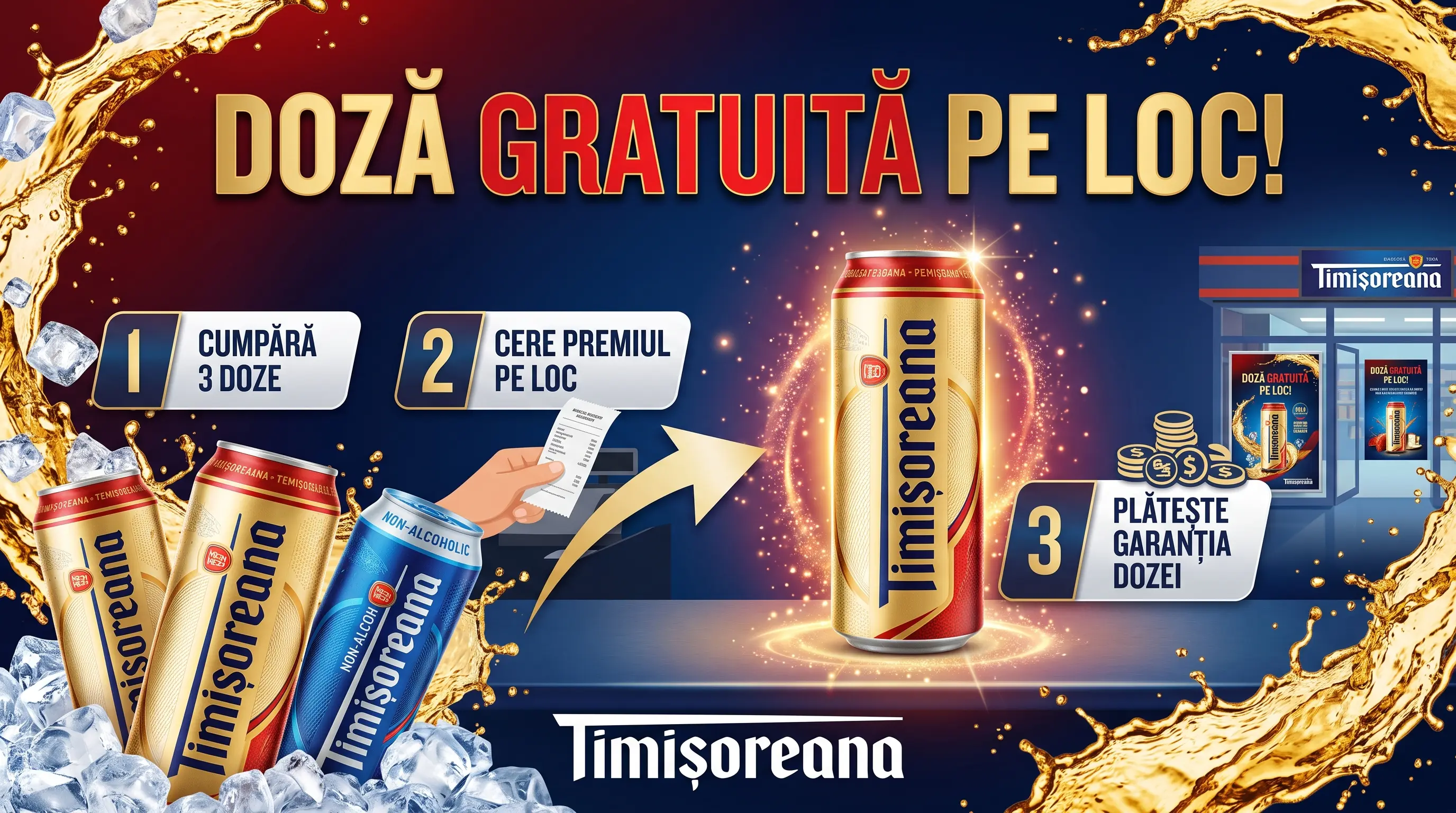 Concurs: Cumpără 3 doze Timișoreana și primești gratis (până pe 30 noiembrie) - Concursier