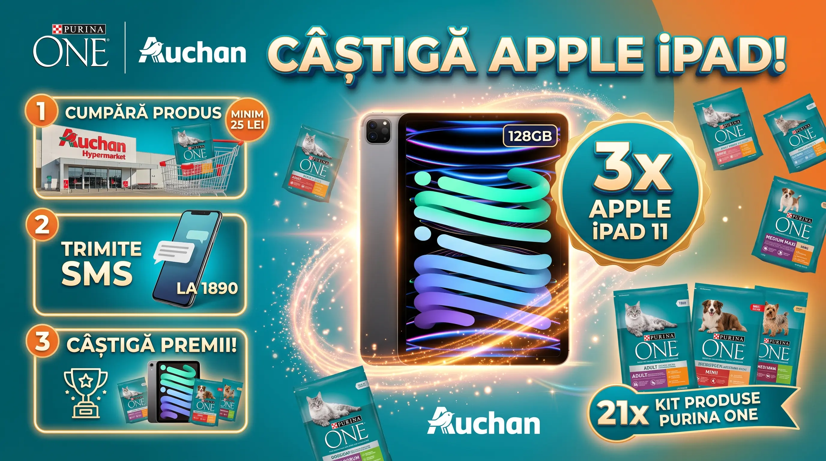 Câștigători concurs PURINA ONE – Apple iPad 11 (Octombrie 2026)