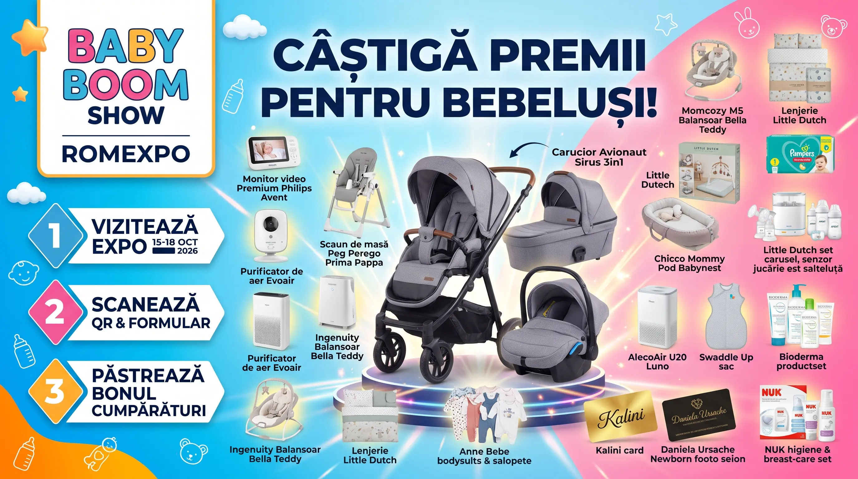 Concurs Concurs Baby Boom Show - Cărucior Avionaut Sirus 3în1 (până pe 18 octombrie) -...