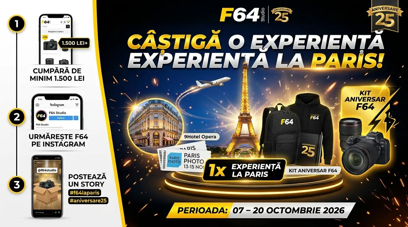 Câștigători concurs F64 – Experiență la Paris (Octombrie 2026)