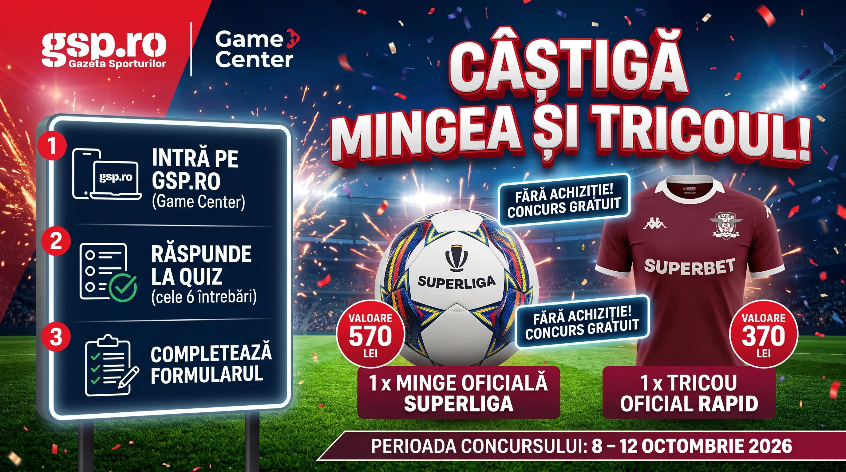 Câștigători concurs GSP (Octombrie 2026) | Concursier