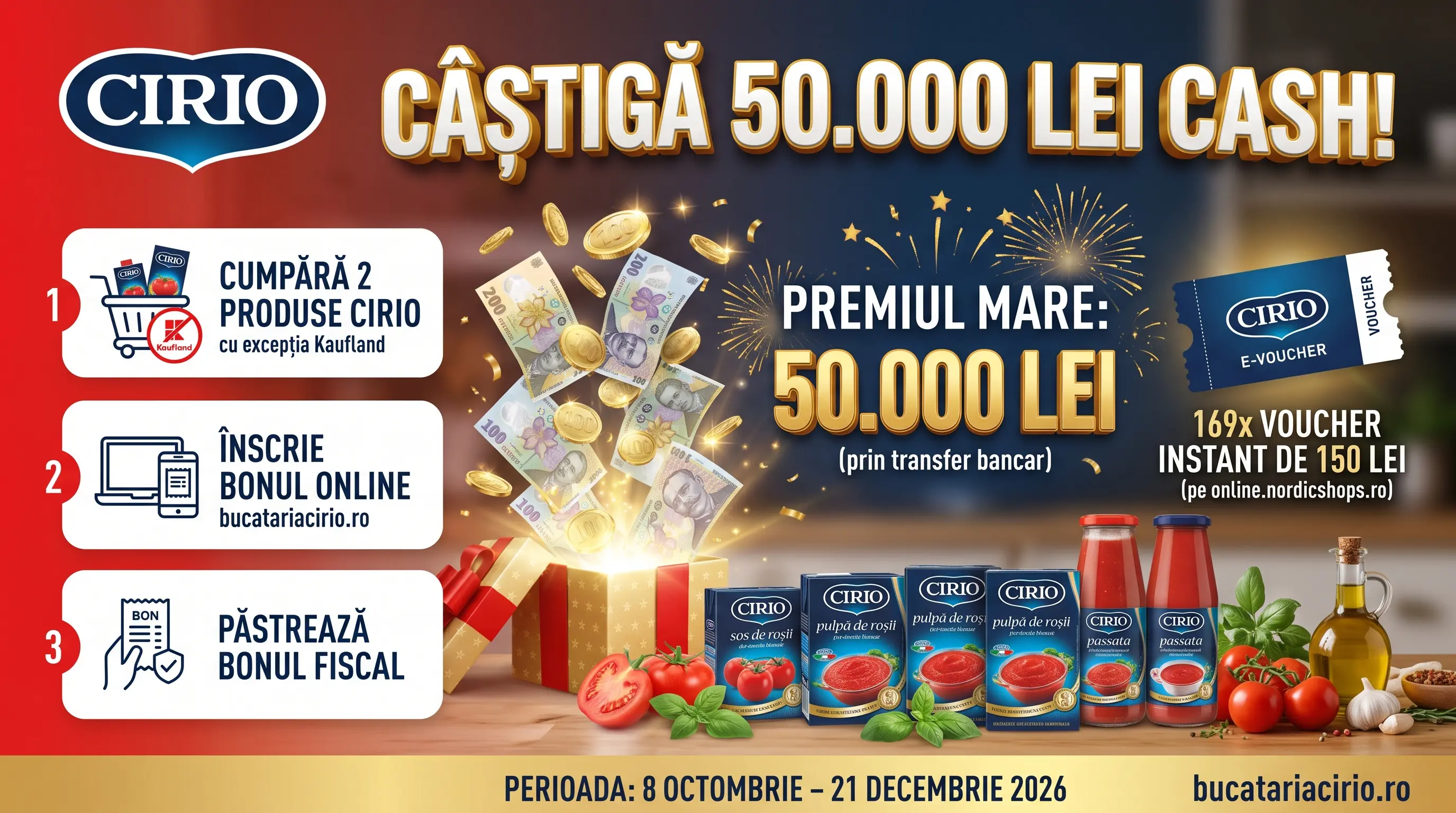 Concurs Cirio: Cumpără și câștigă 50.000 lei (până pe 21 decembrie) - Concursier
