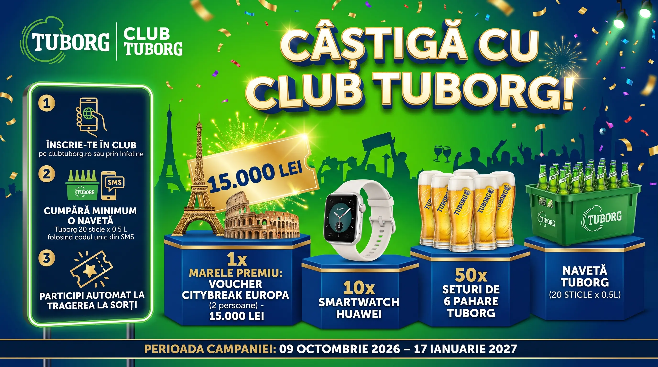 Concurs Concurs Tuborg: Cumpără și câștigă un Citybreak în Europa (până pe 17 ianuarie) -...