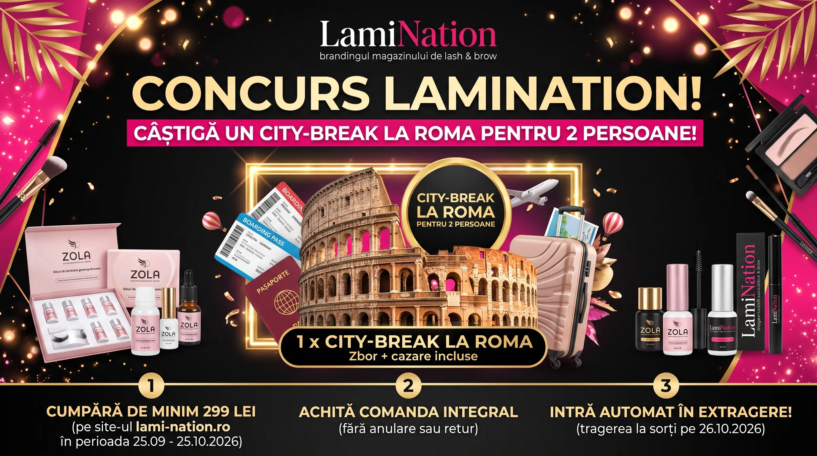 Concurs LamiNation: Câștigă un city-break la Roma (până pe 25 octombrie) - Concursier