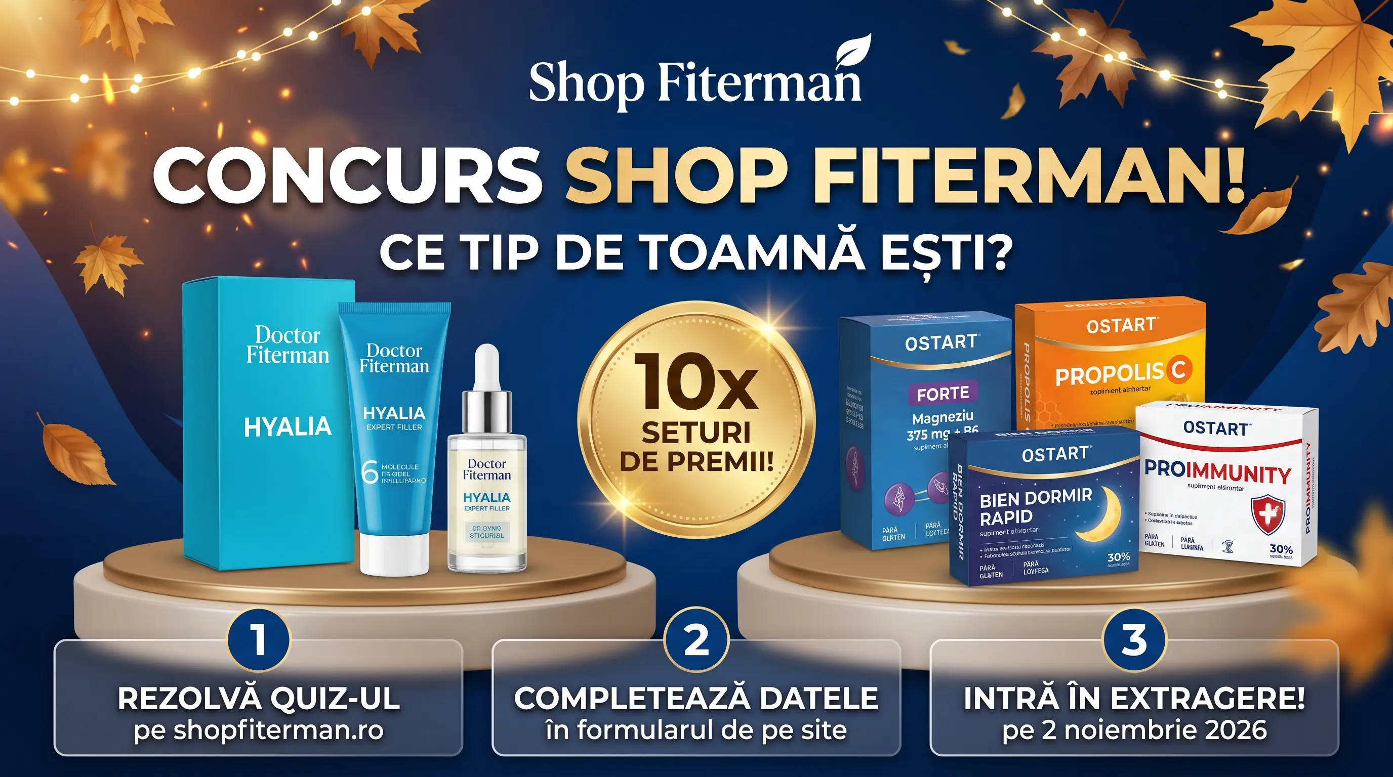 Concurs Shop Fiterman: Câștigă Tratamente Doctor Fiterman HYALIA (până pe 31 octombrie)