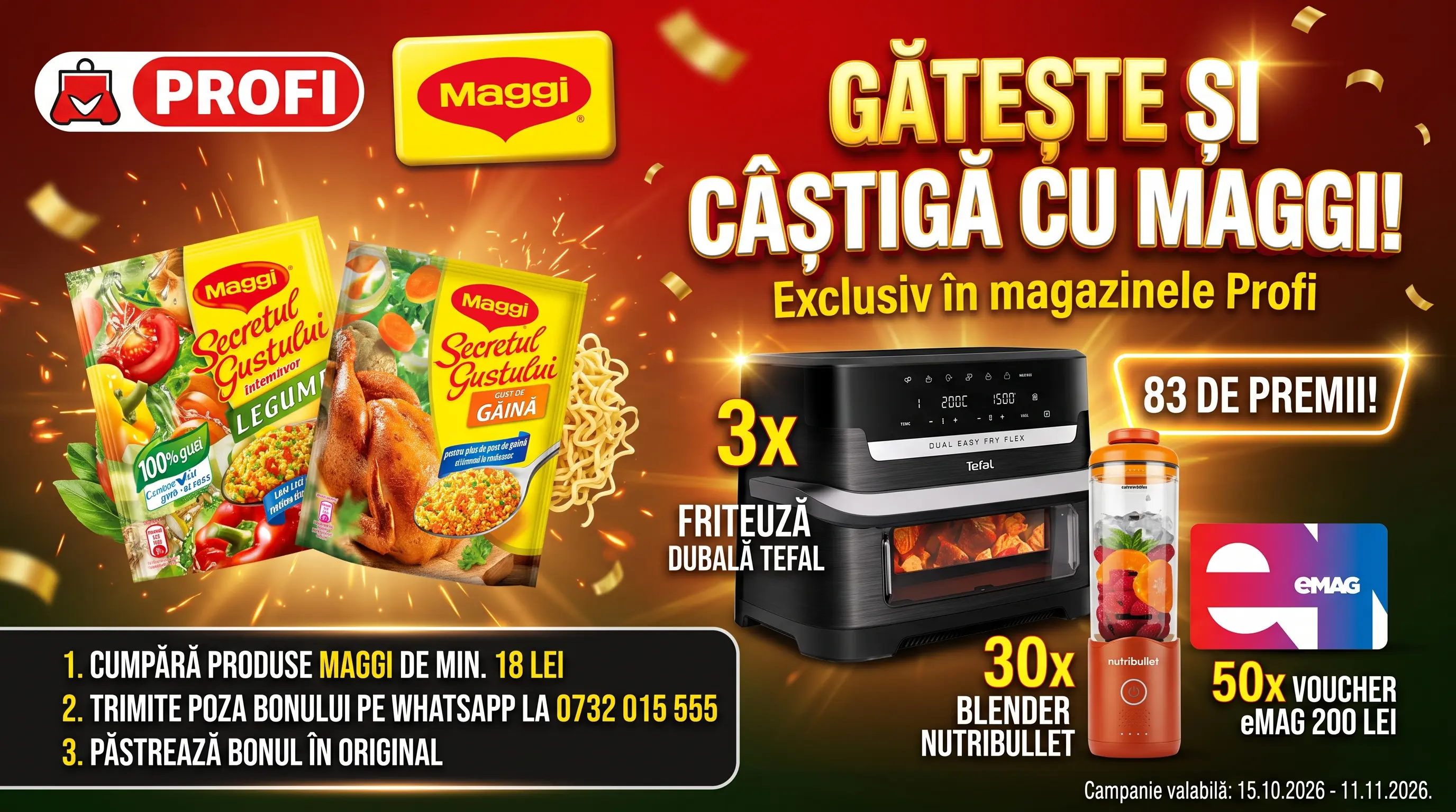 Concurs Profi: Cumpără MAGGI și câștigă Friteuză Tefal (până pe 11 Noiembrie) - Concursier
