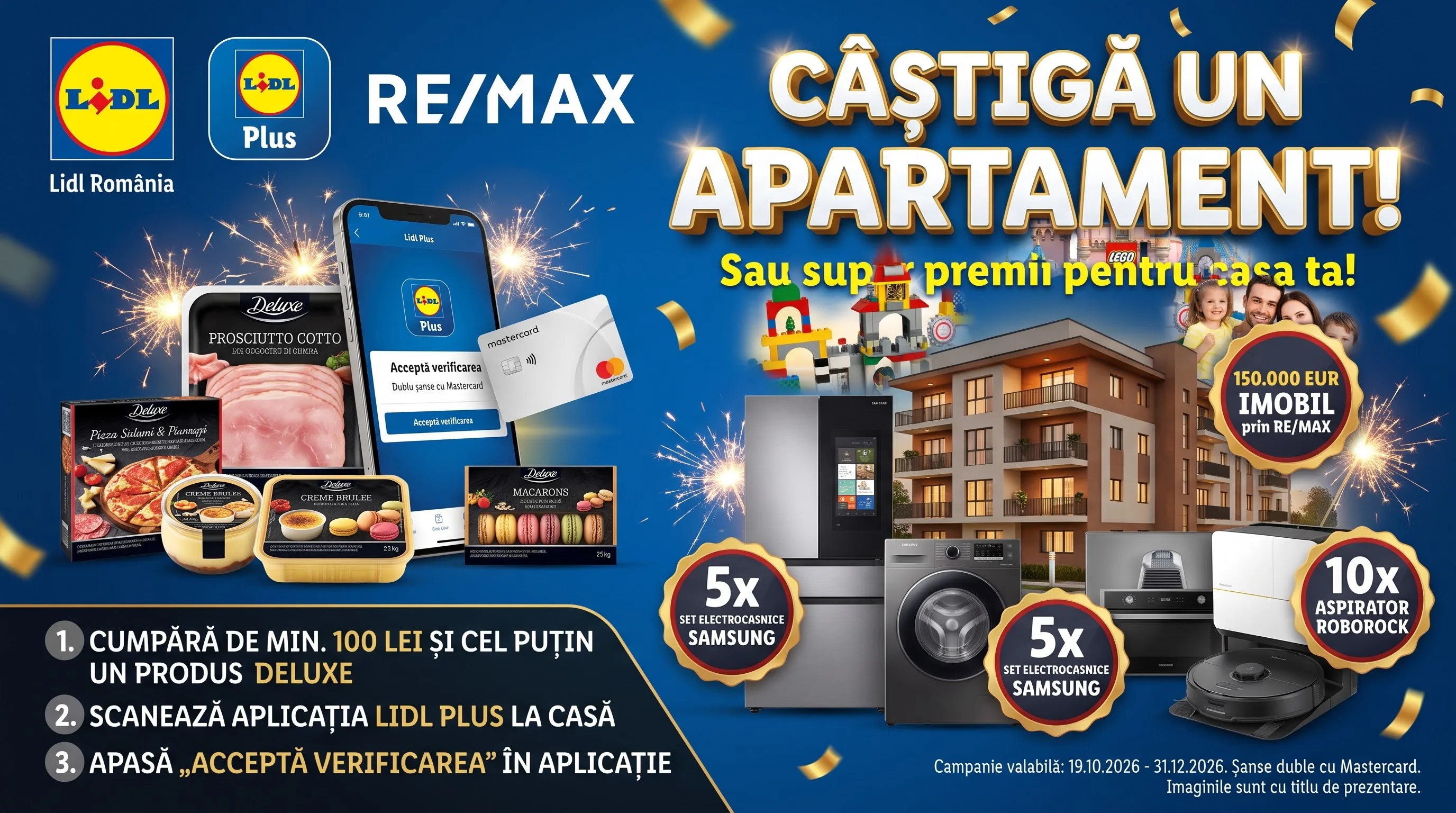Concurs Lidl - Cumpără Deluxe și câștigă un voucher imobiliar RE/MAX (până pe 31 decembrie)...