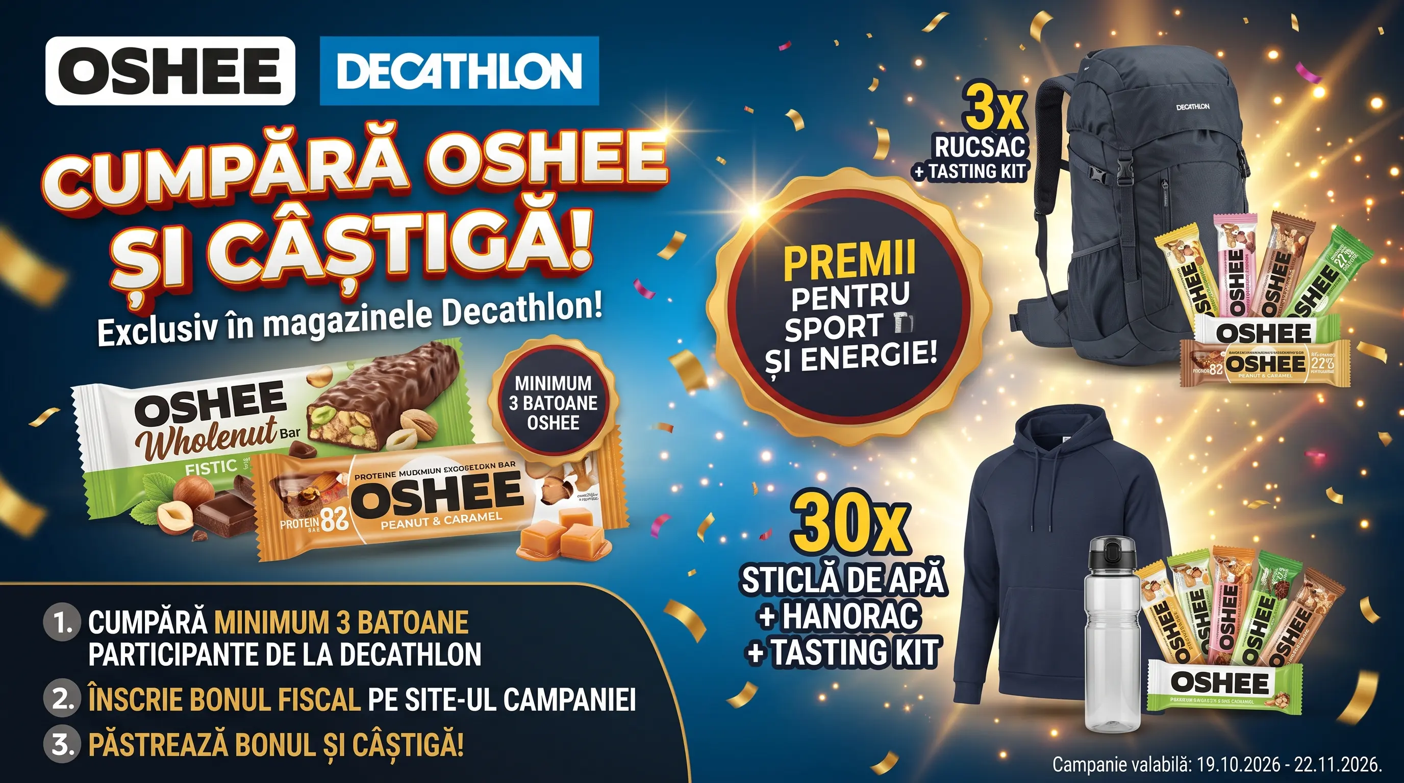 Concurs Decathlon: Cumpără și câștigă rucsac + tasting kit (până pe 22 noiembrie) - Concursier