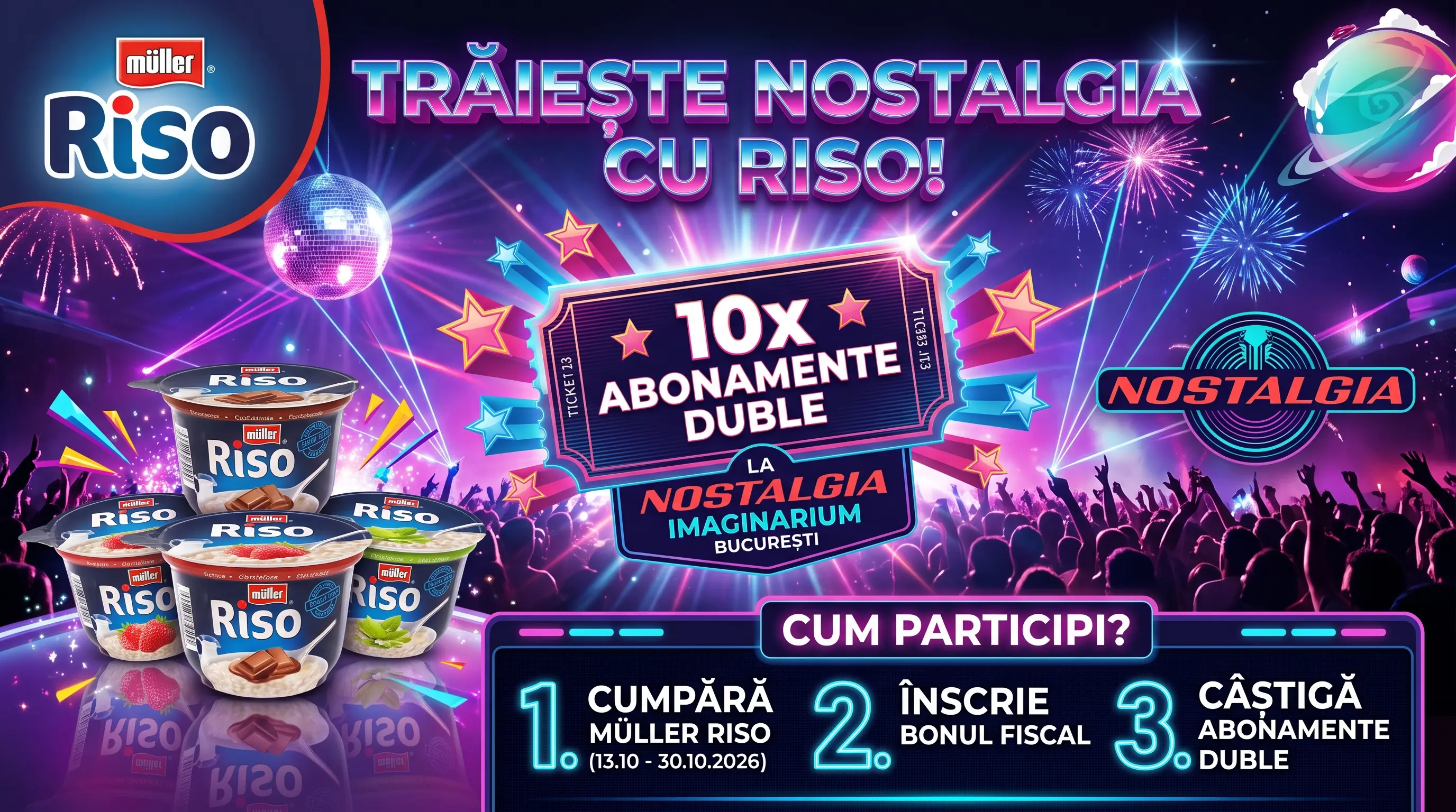 Concurs Müller Riso: Cumpără și câștigă abonamente la NOSTALGIA - Imaginarium (până pe 30...